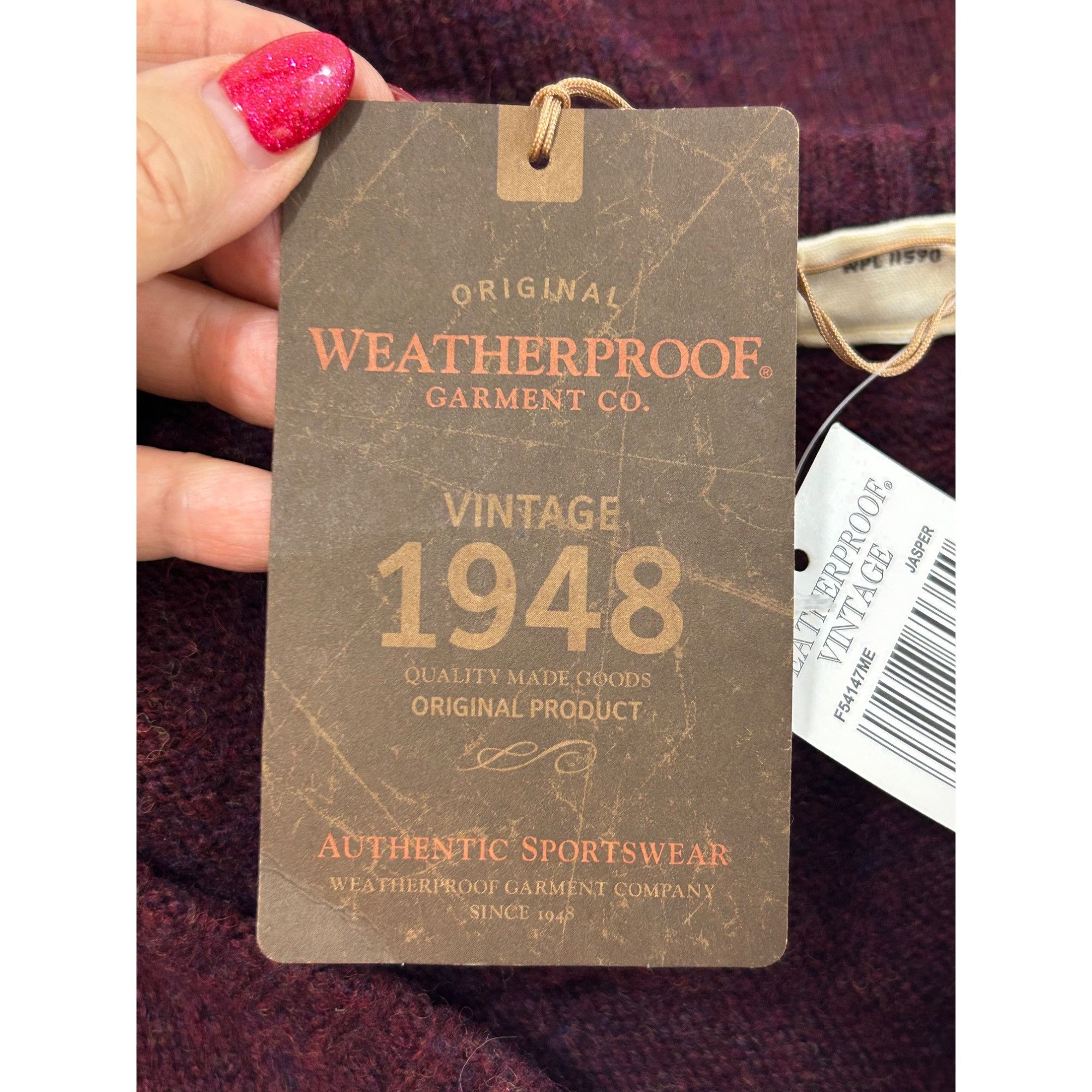 Weatherproof Mens Shetland Wool Sweater XL Original Weatherproof Garment Size US XL / EU 56 / 4 - 6 Thumbnail