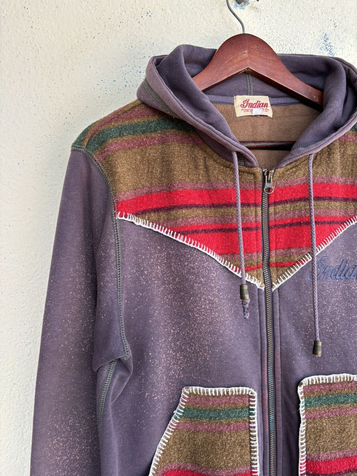Indian Motorcycle Indian Motorcycle Acid Splattered Zip Up Hoodie Size US L / EU 52-54 / 3 - 3 Thumbnail