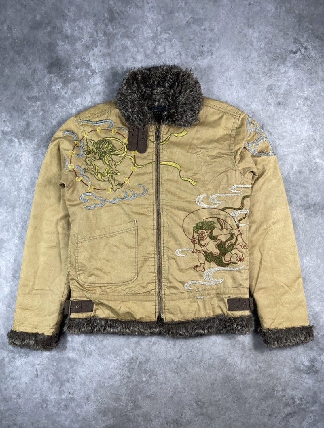 14th Addiction × Eternal × If Six Was Nine 💥Rare💥Eternal B3 Fur Canvas Jacket Size US L / EU 52-54 / 3 - 1 Thumbnail