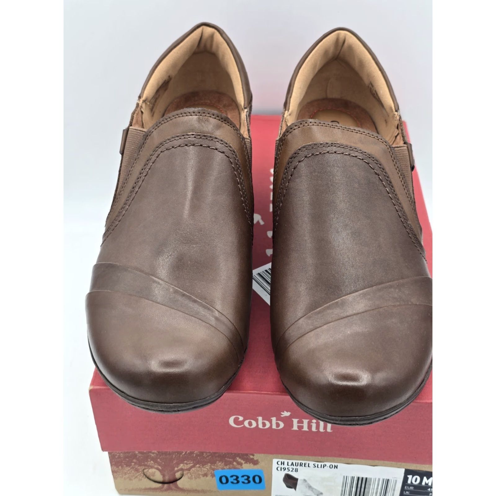 Vintage Cobb Hill Laurel Slip-On Boots Women Brown Leather Ankle Bootie Sz 10M - Brown Leather Cobb Hill Laurel Slip-On Womens Shoes Sz 10M Womens Boots Size US 10 / IT 40 - 4 Thumbnail