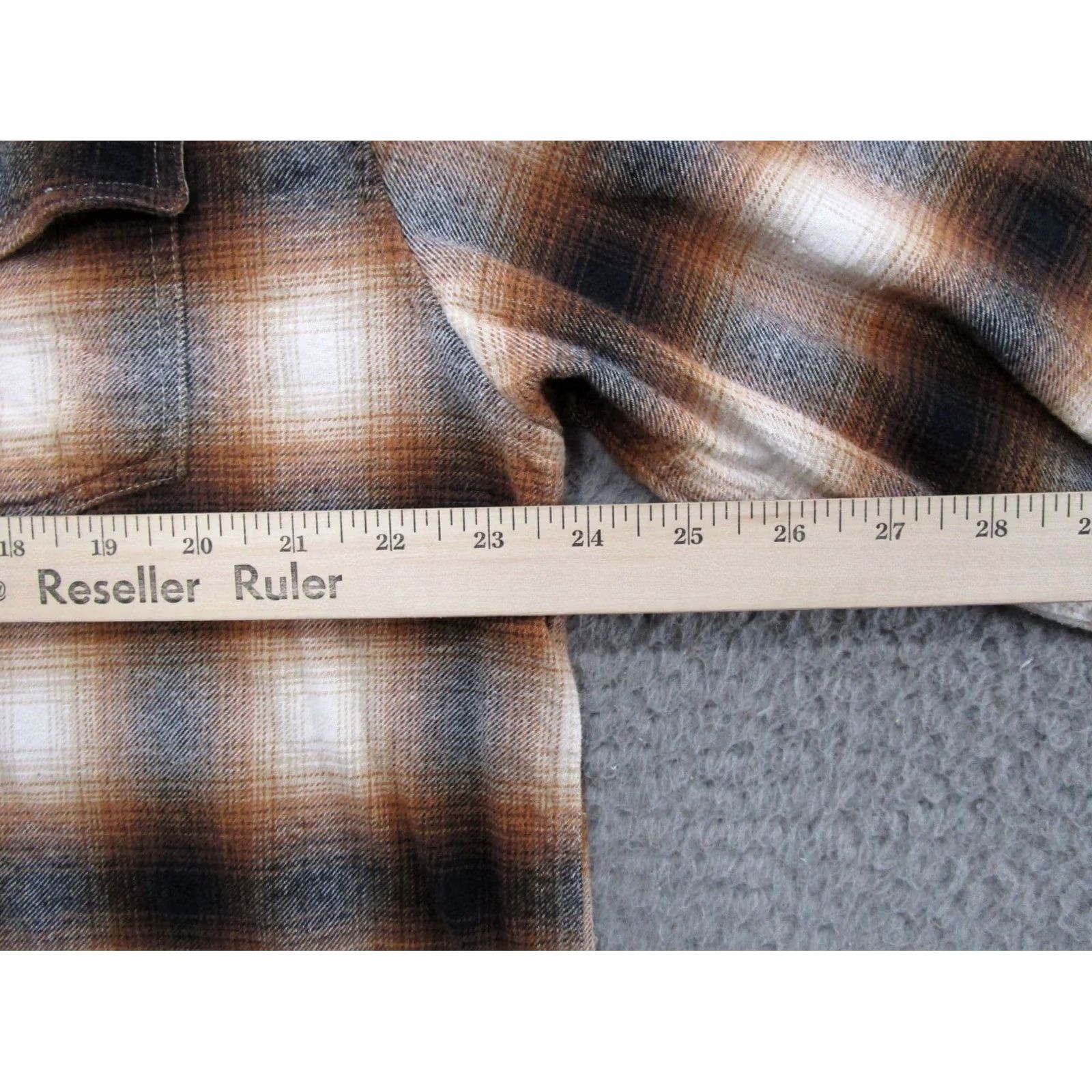 Vintage Gunnison Creek Outfitters Brown Plaid Long Sleeve Button-Up Shirt XL Western Men Size US XL / EU 56 / 4 - 5 Thumbnail