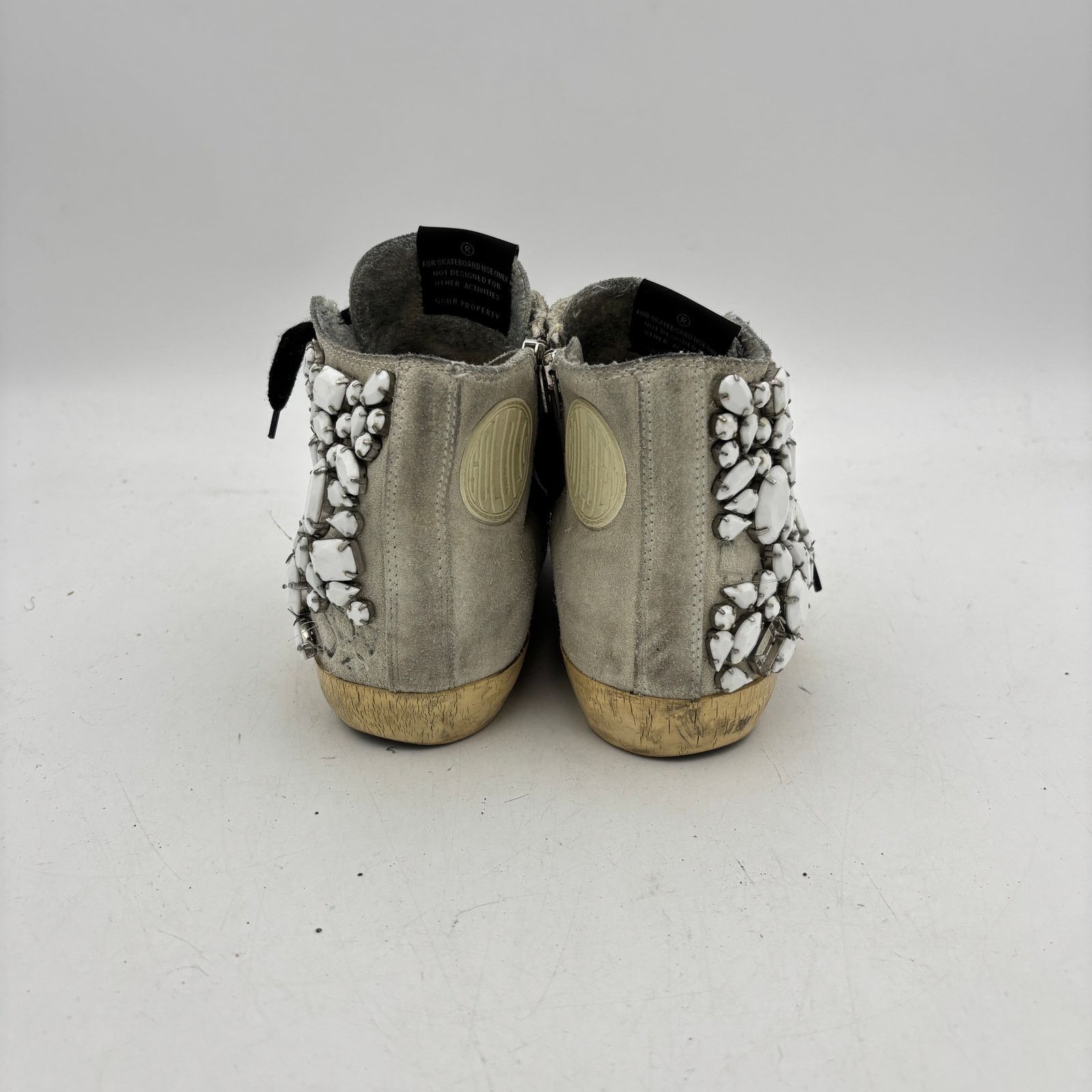 Golden Goose Golden Goose Francy Embelished Stones Hi Top Suede 39 US 9 Size US 9 / IT 39 - 4 Thumbnail