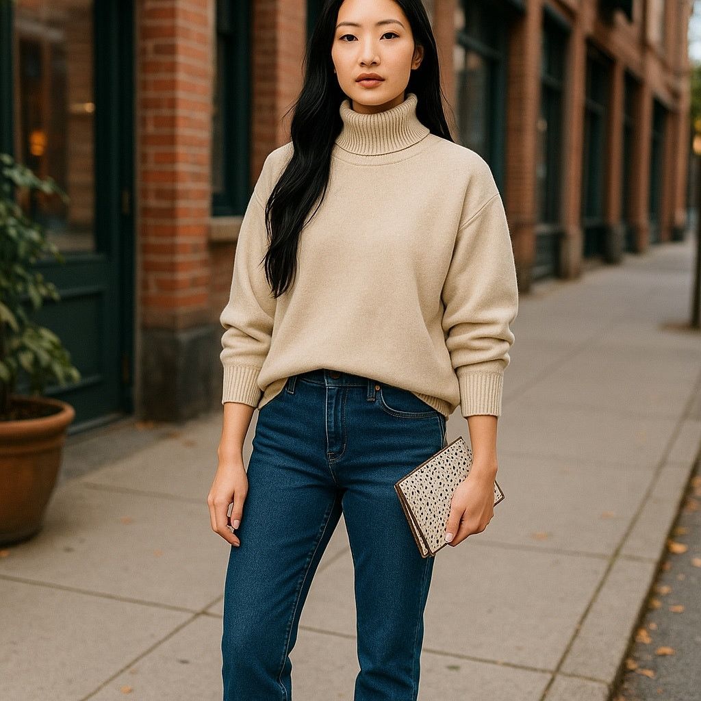 J.Crew J. Crew Cream Knit Turtleneck Sweater Size XXL / US 16-18 / IT 52-54 - 1 Thumbnail