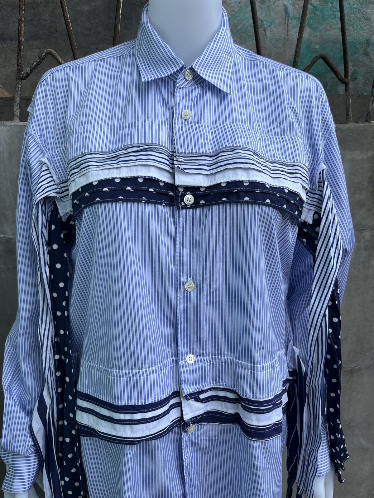 Comme des Garcons SHIRT Panel Patchwork Shirt Size US S / EU 44-46 / 1 - 5 Thumbnail