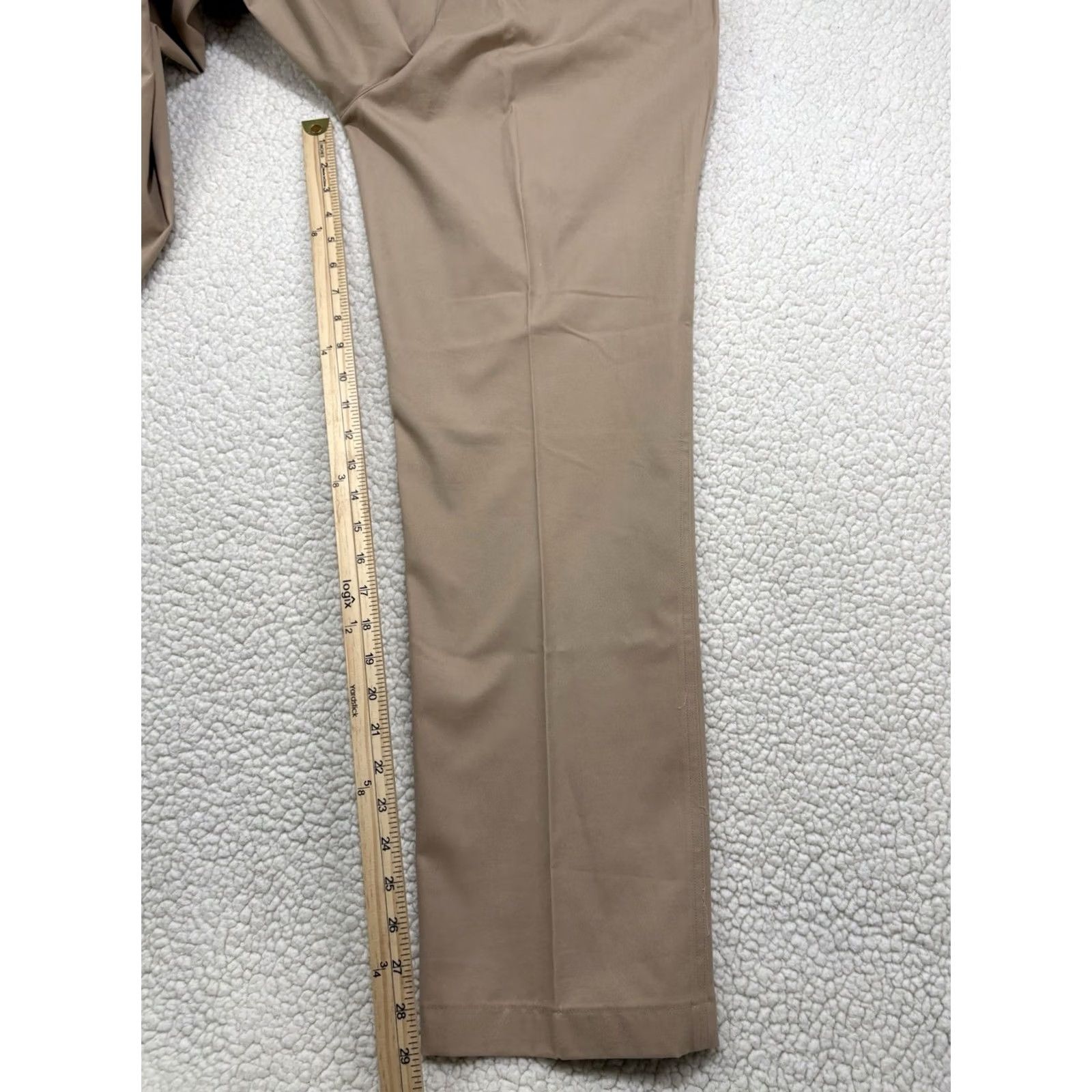 J.McLaughlin J. McLaughlin Men’s Chino Pants Flat Front Straight Leg Beige 33 Regular Inseam 29 Men Pants Size US 33 - 7 Thumbnail