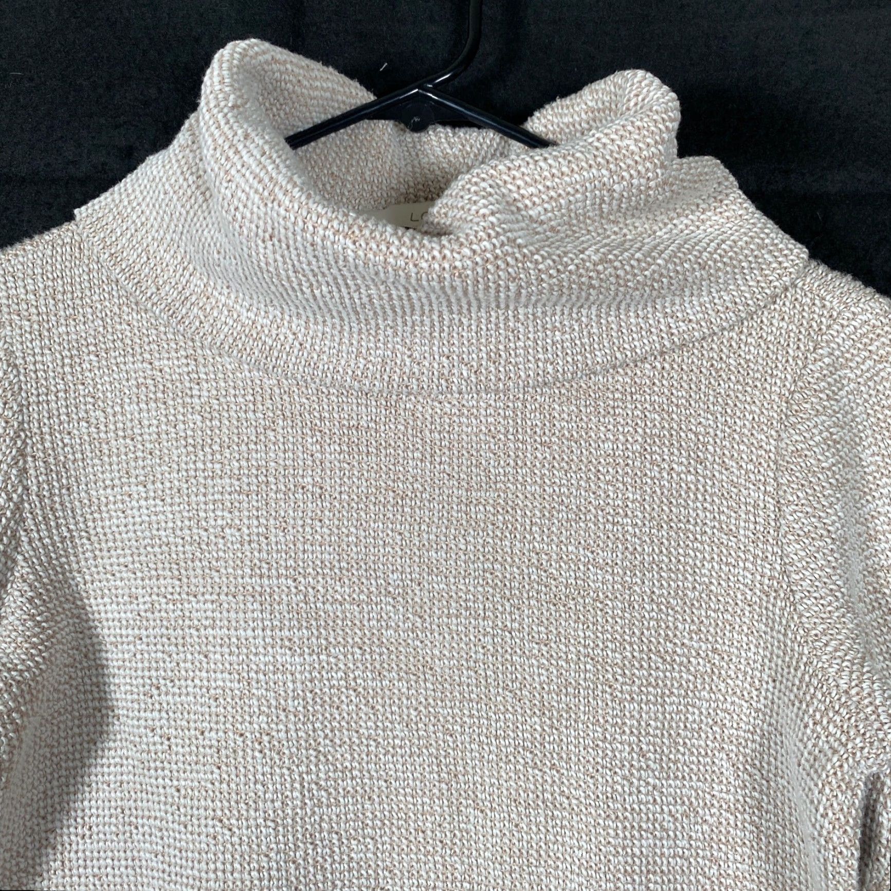 Loft Ann Taylor LOFT Womens Sweater Oatmeal Turtleneck Long Sleeve Small Size S / US 4 / IT 40 - 2 Thumbnail