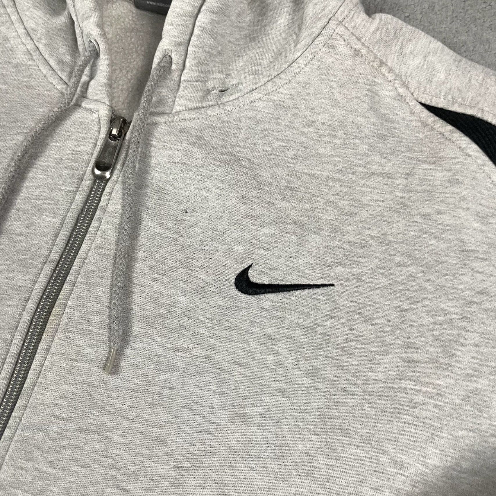 Nike VINTAGE Nike Full Zip Sweatshirt Hoodie Jacket Gray L Men Size US L / EU 52-54 / 3 - 3 Thumbnail