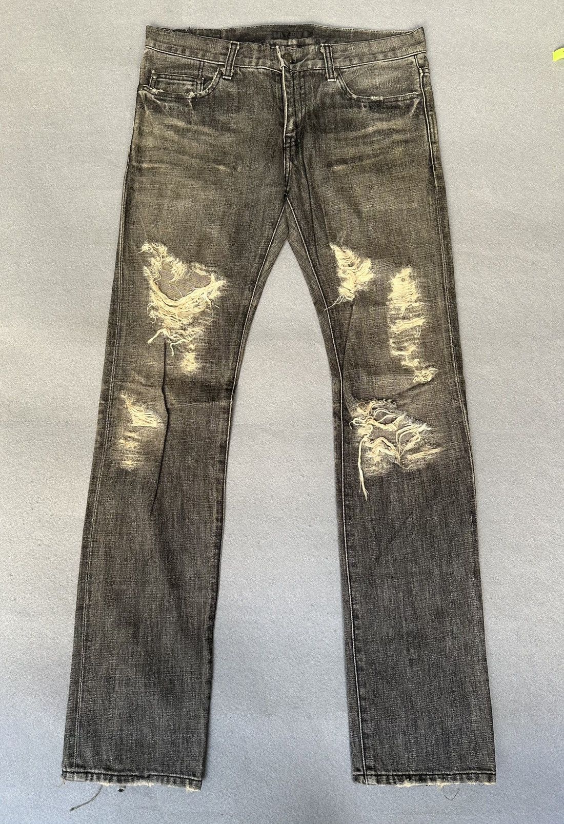 Japanese Brand Rico Japan Distressed Denim Size US 32 / EU 48 - 1 Thumbnail
