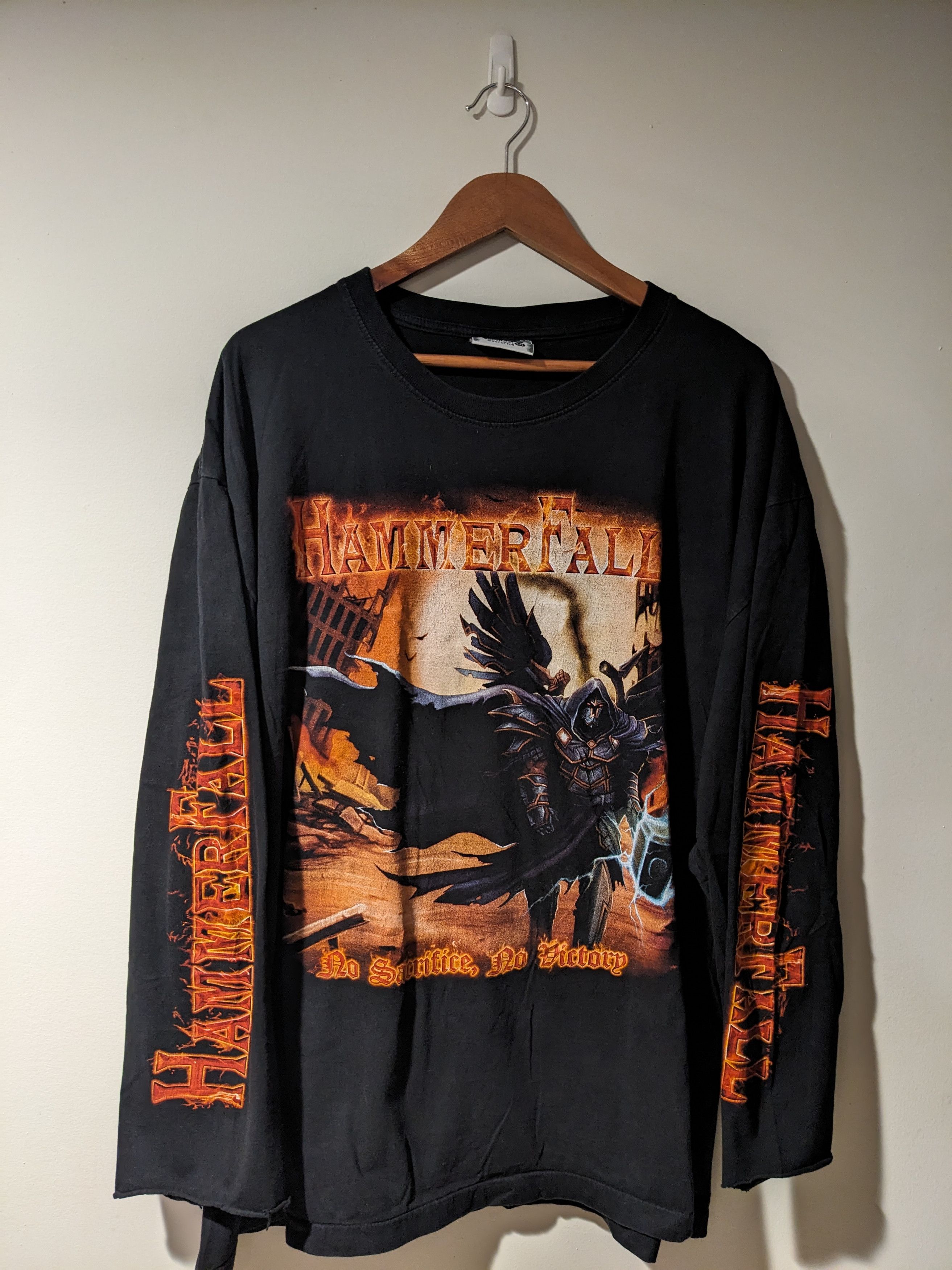 Band Tees × Vintage Vintage 2009 HammerFall No Sacrifice No Victory Long-Sleeve Size US XXL / EU 58 / 5 - 1 Thumbnail