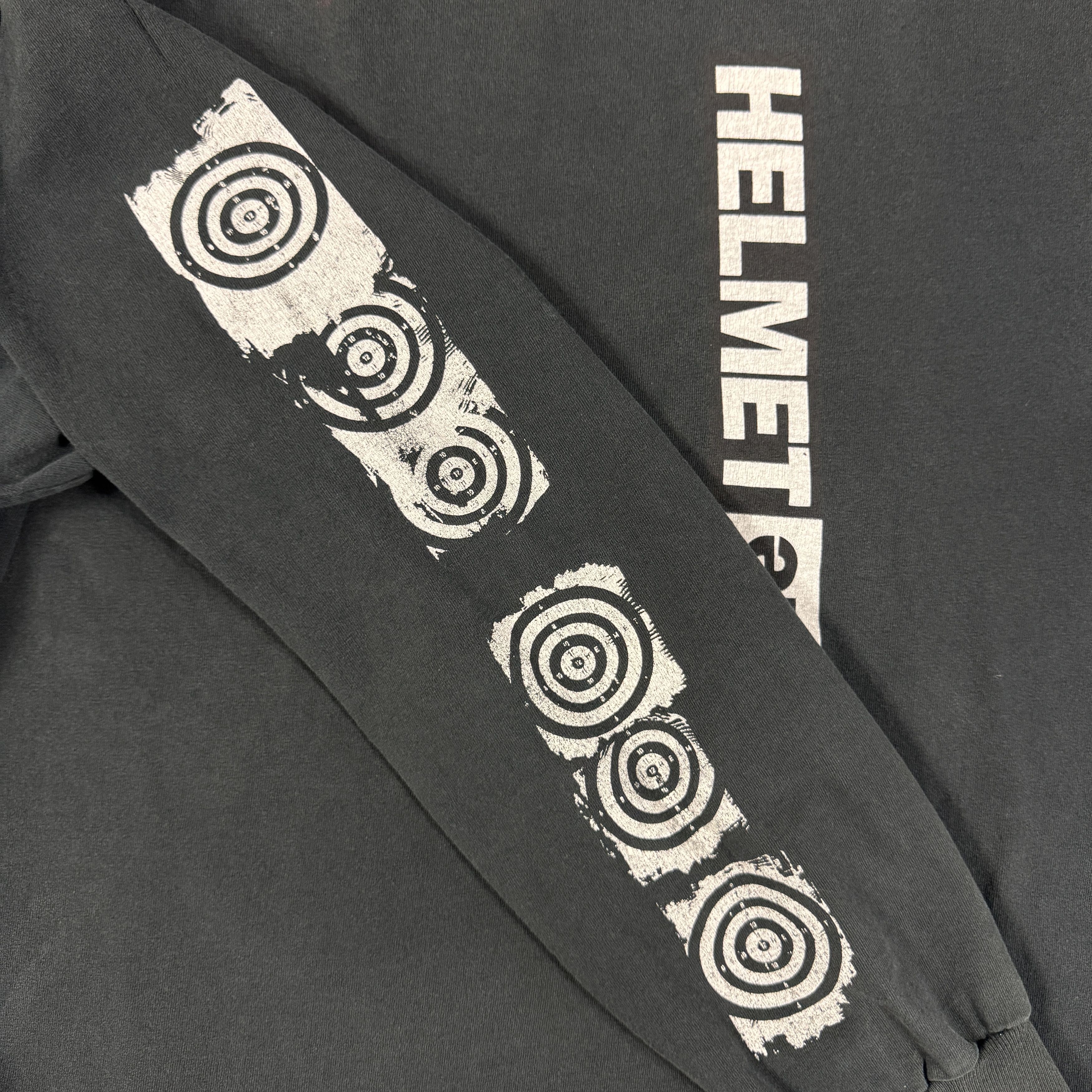 Band Tees Vintage 90s Helmet Meantime Longsleeve Shirt Size US XL / EU 56 / 4 - 5 Thumbnail