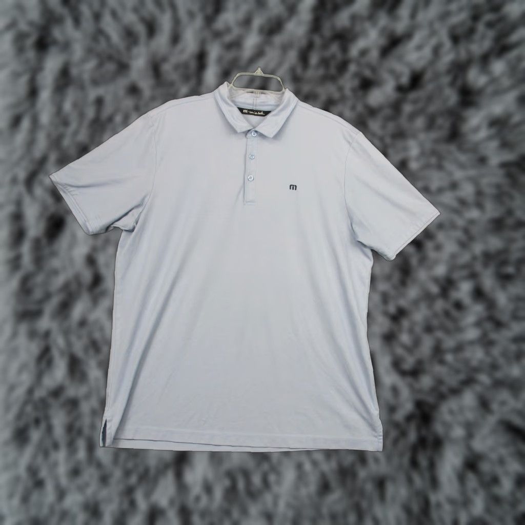 TravisMathew TravisMathew Polo Shirt Mens XL Light Blue Pima Cotton Golf Performance 1MW892 Size US XL / EU 56 / 4 - 1 Thumbnail