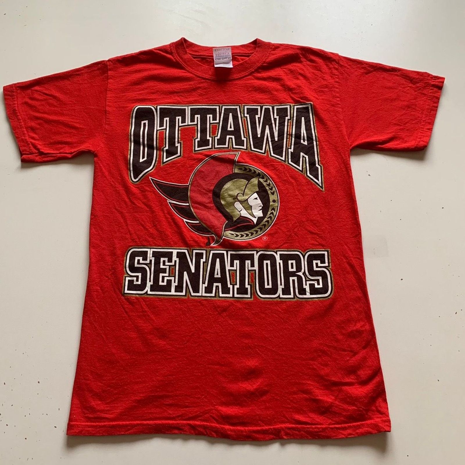 Gildan Vintage Y2K Ottawa Senators NHL Hockey Graphic T Shirt Small Size US S / EU 44-46 / 1 - 1 Thumbnail