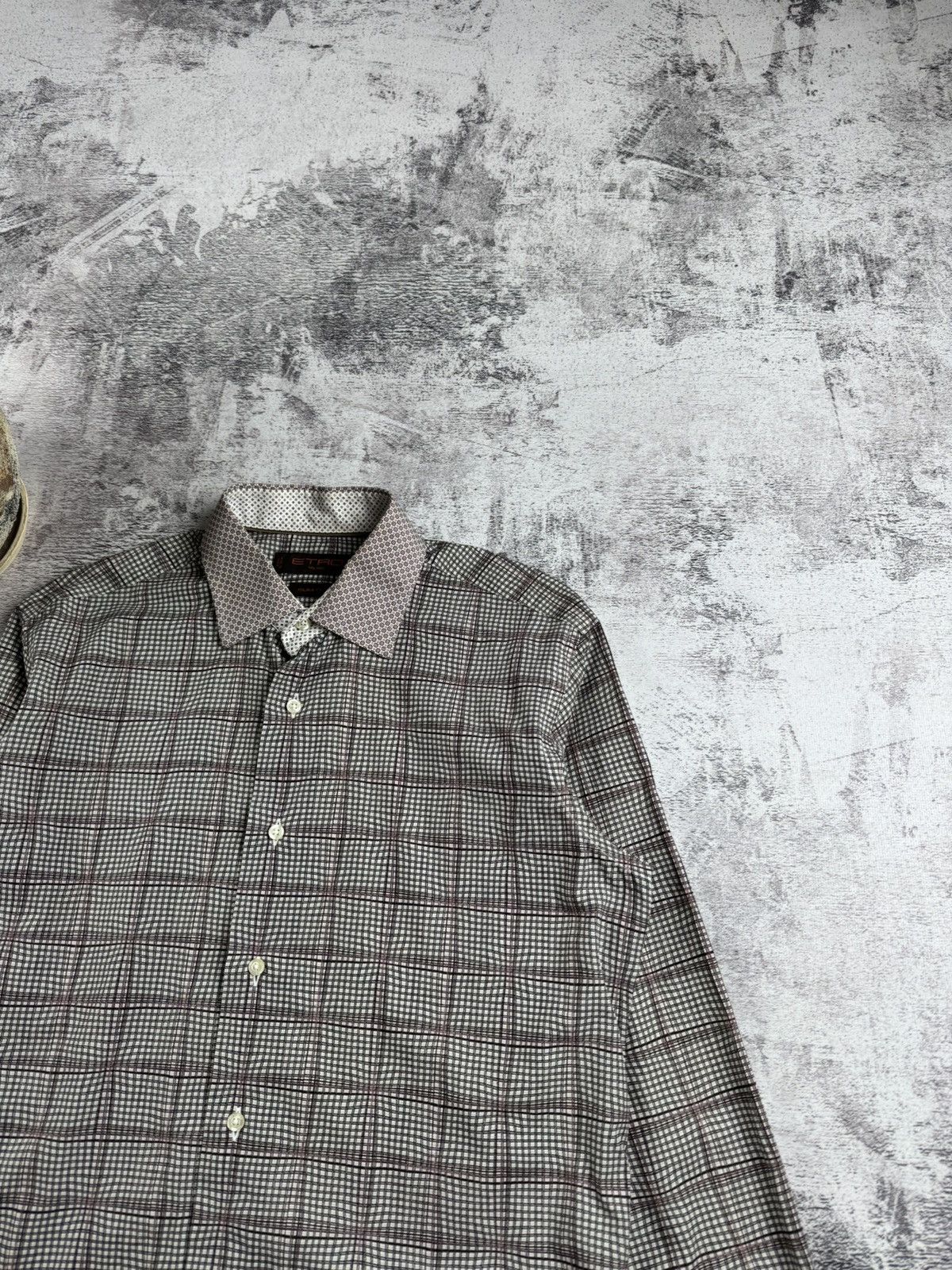 Etro Etro Milano 39 IT Full Monogram Button Classic Shirt Size US M / EU 48-50 / 2 - 7 Thumbnail