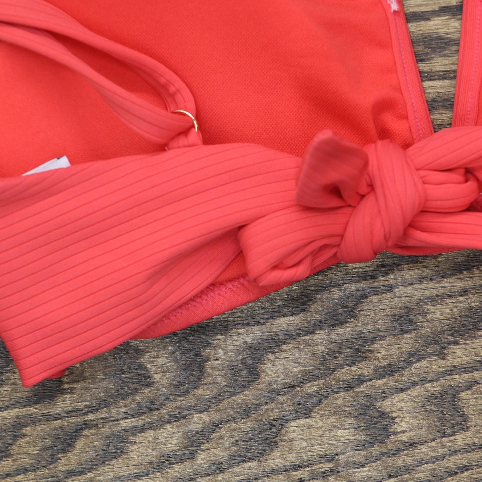 Bar III Nwt Bar Iii Bralette Bikini Swim Top Bright Rose Pink M Size ONE SIZE - 4 Thumbnail