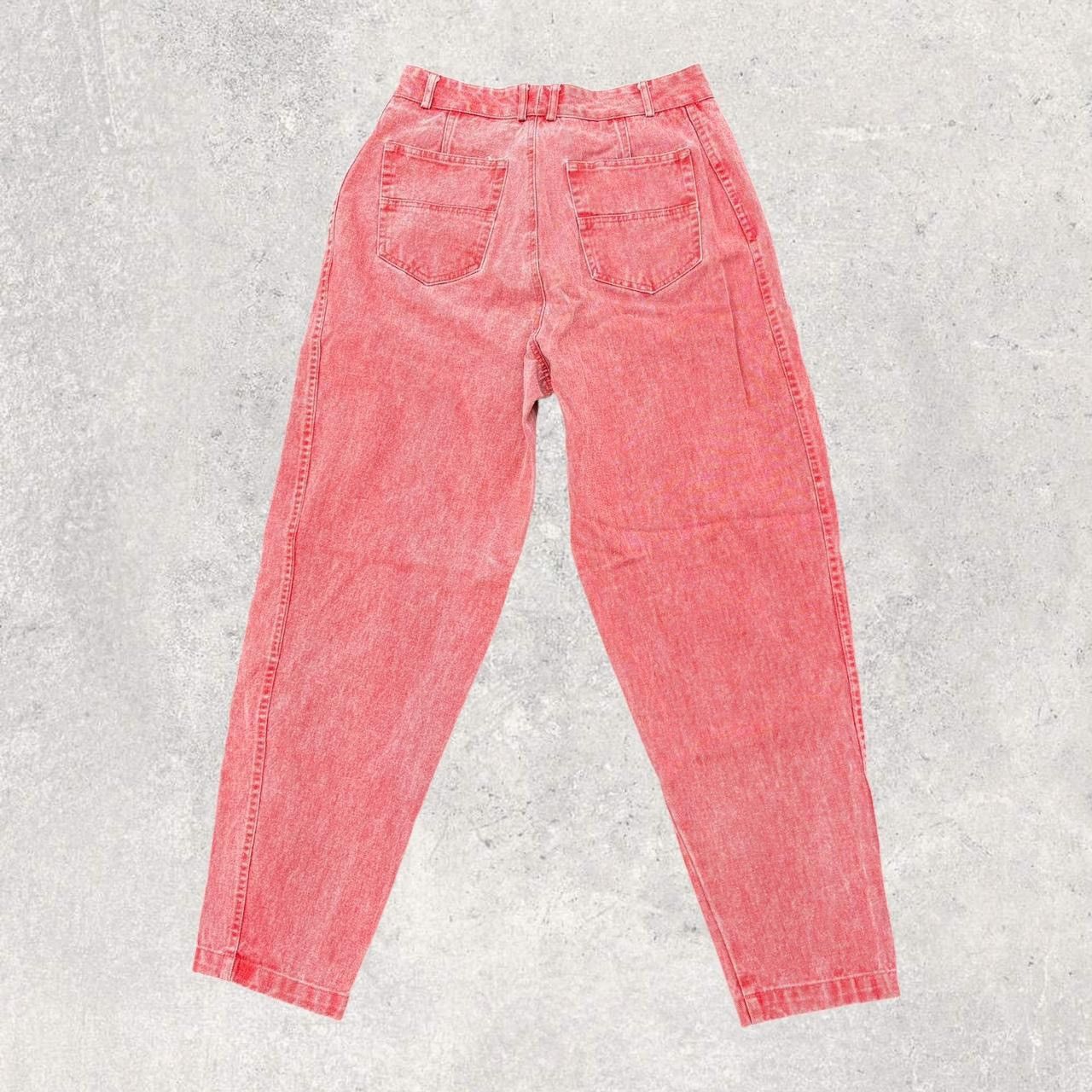 Vintage Vintage High Waisted Pink Mom Jeans Size 28" / US 6 / IT 42 - 3 Thumbnail