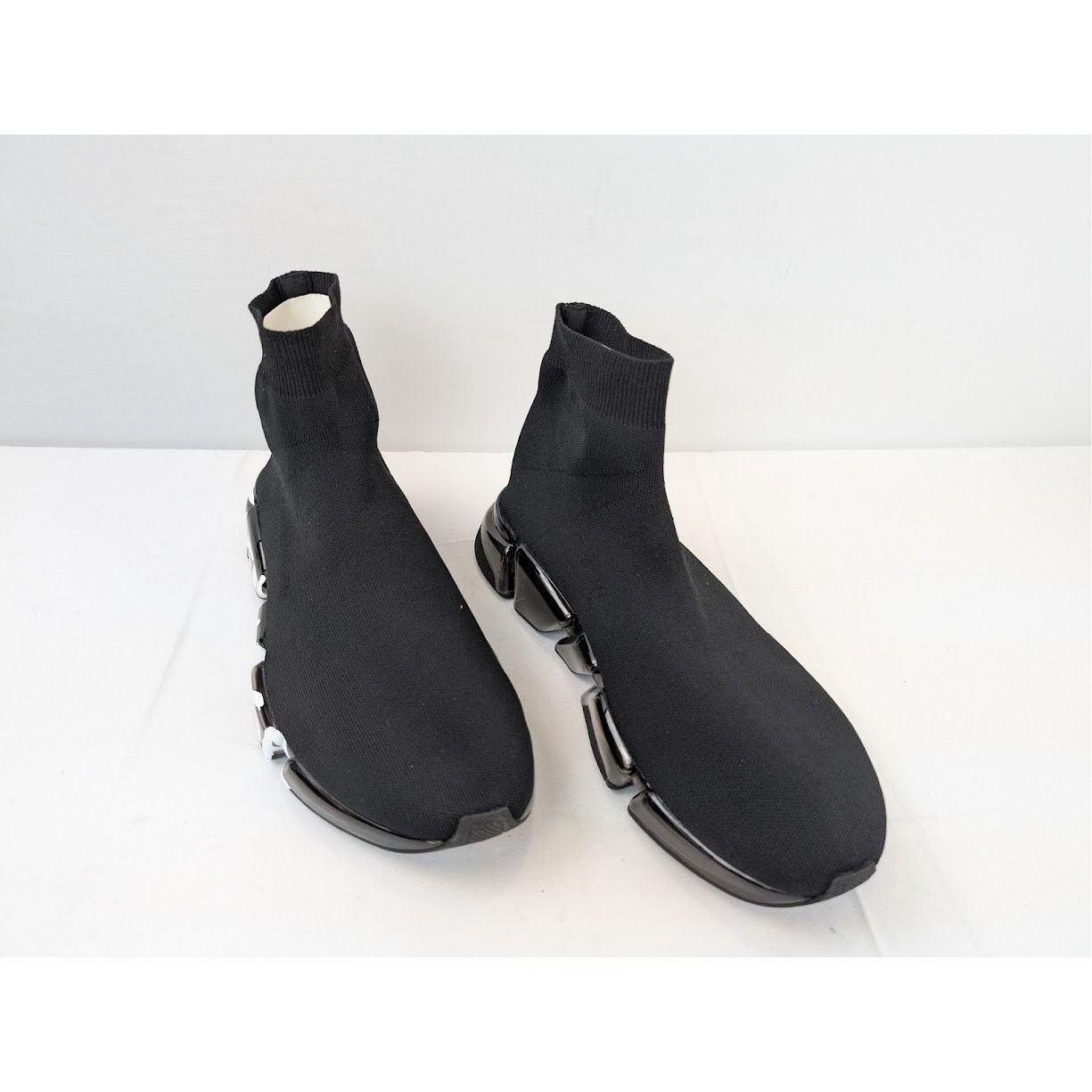 Balenciaga o1rshd1 Recycled Speed 2.0 Sneakers in Black/White Size US 12 / EU 45 - 6 Thumbnail