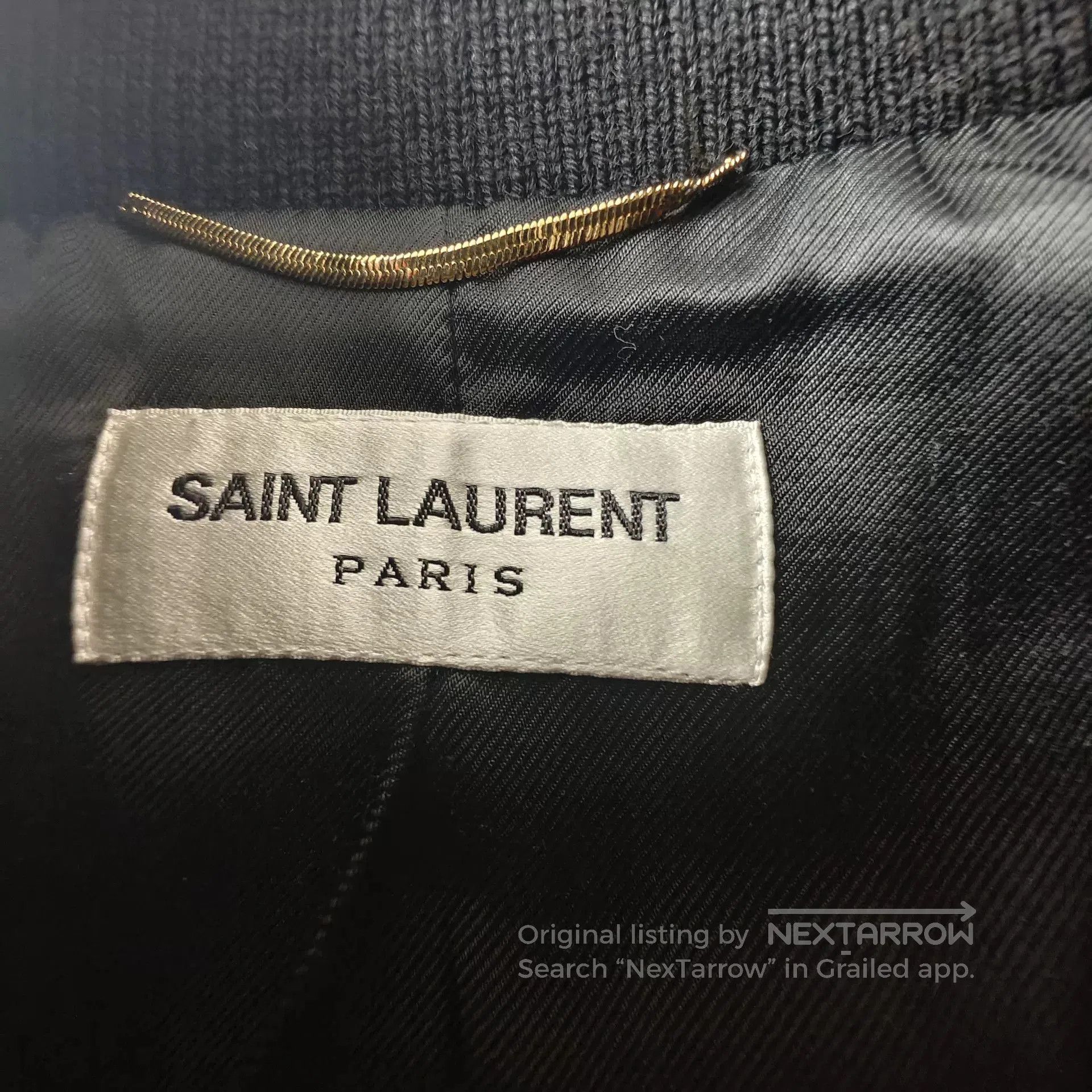 Saint Laurent Paris Saint Laurent Red Black Leather Accent Jacket. Size US M / EU 48-50 / 2 - 7 Thumbnail