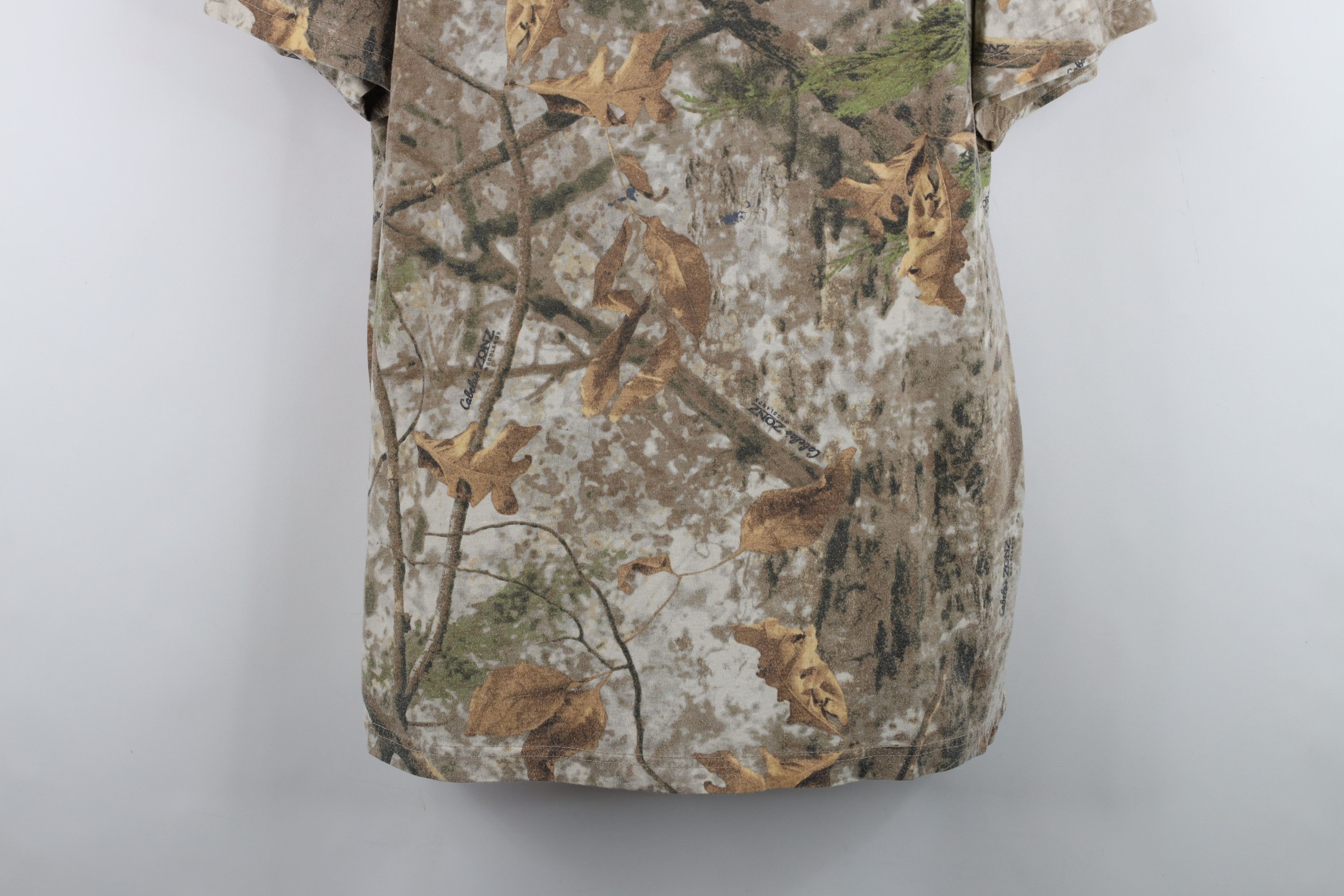 Cabelas Vintage Cabelas Distressed Camouflage Short Sleeve T-Shirt Size US XL / EU 56 / 4 - 3 Thumbnail