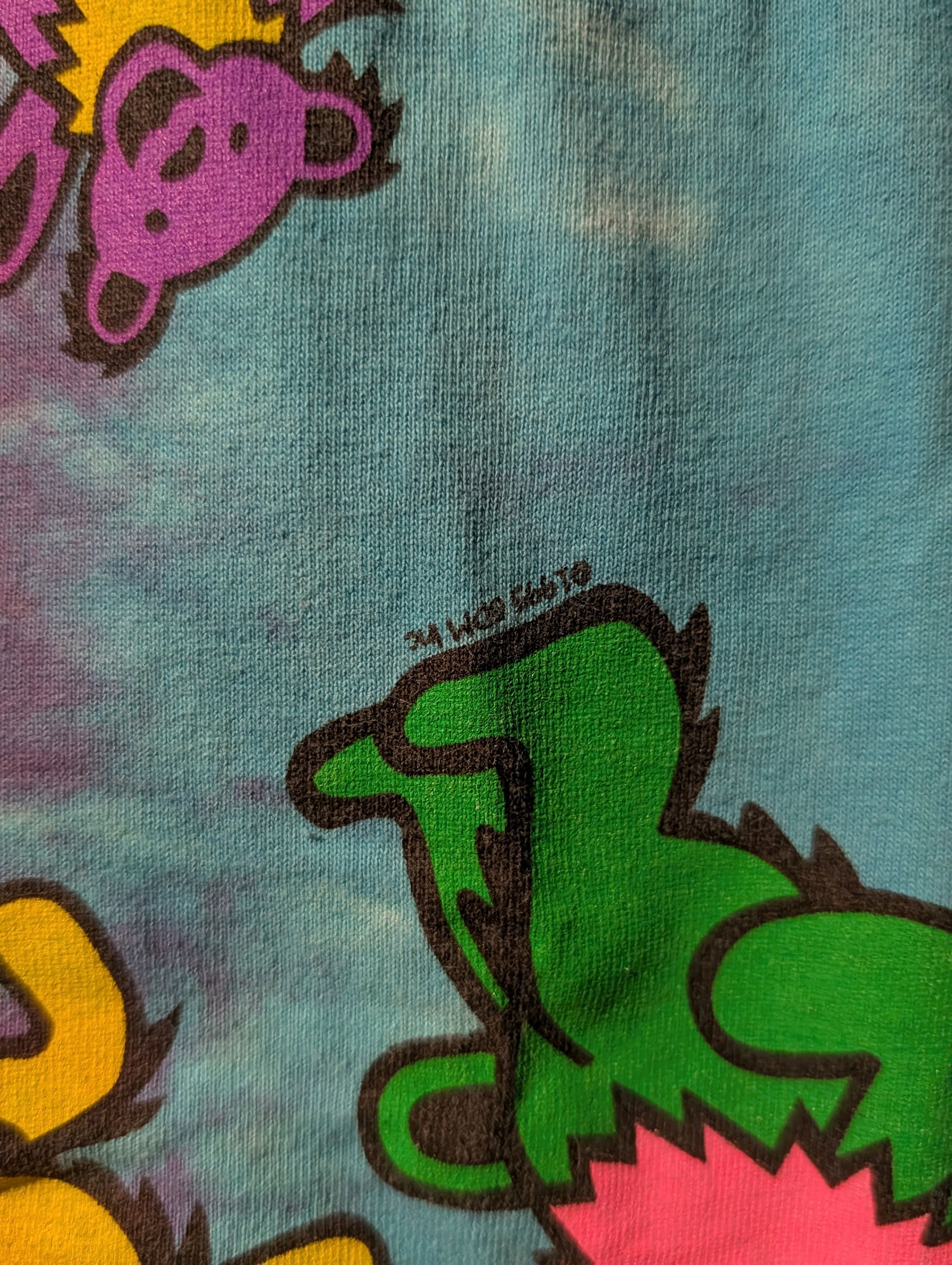 Grateful Dead Vintage Grateful Dead Dancing Bears T Shirt Psychedelic Size US M / EU 48-50 / 2 - 2 Thumbnail