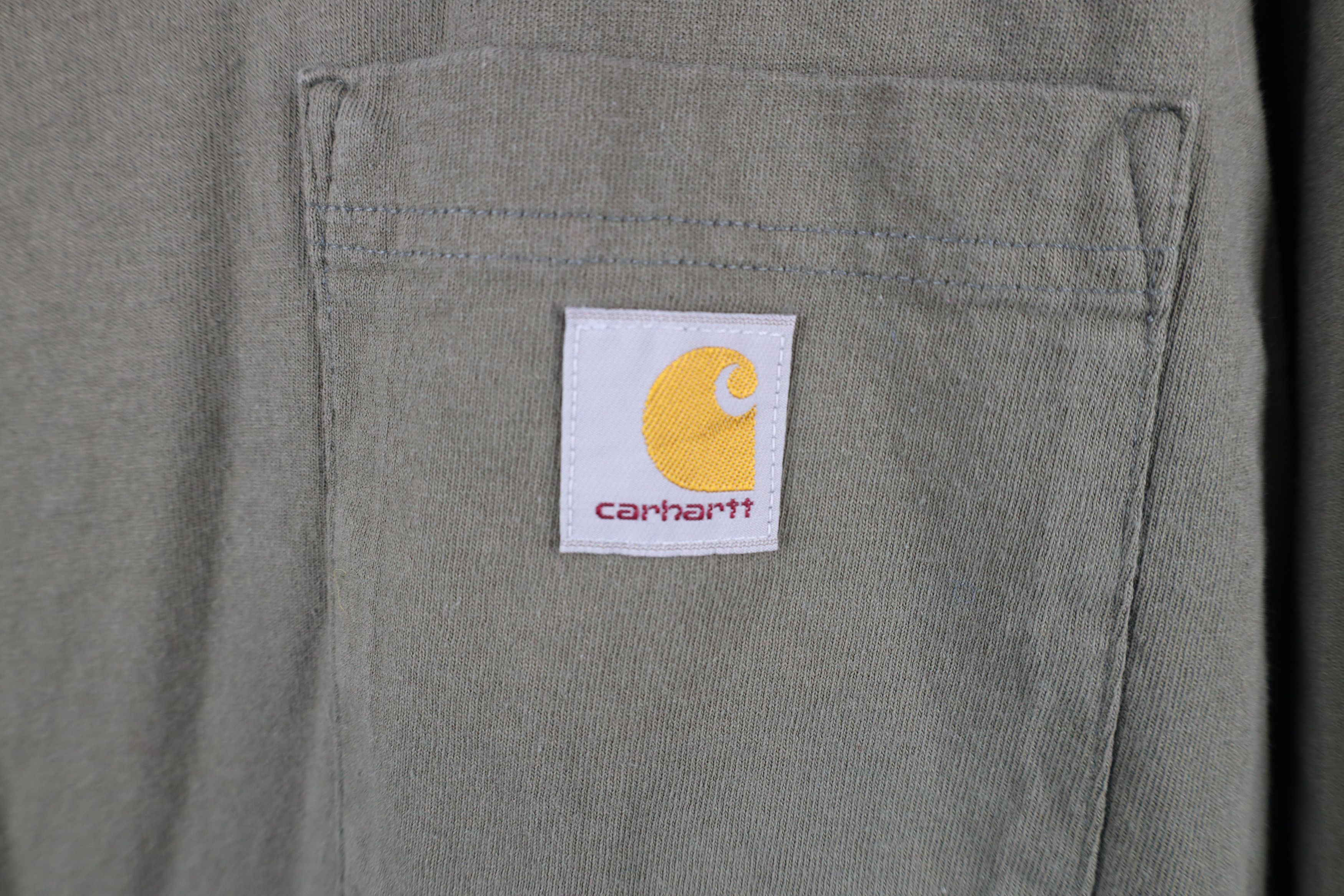 Carhartt × Vintage Vintage Y2K Carhartt Spell Loose Fit Pocket T-Shirt Green Size US L / EU 52-54 / 3 - 4 Thumbnail