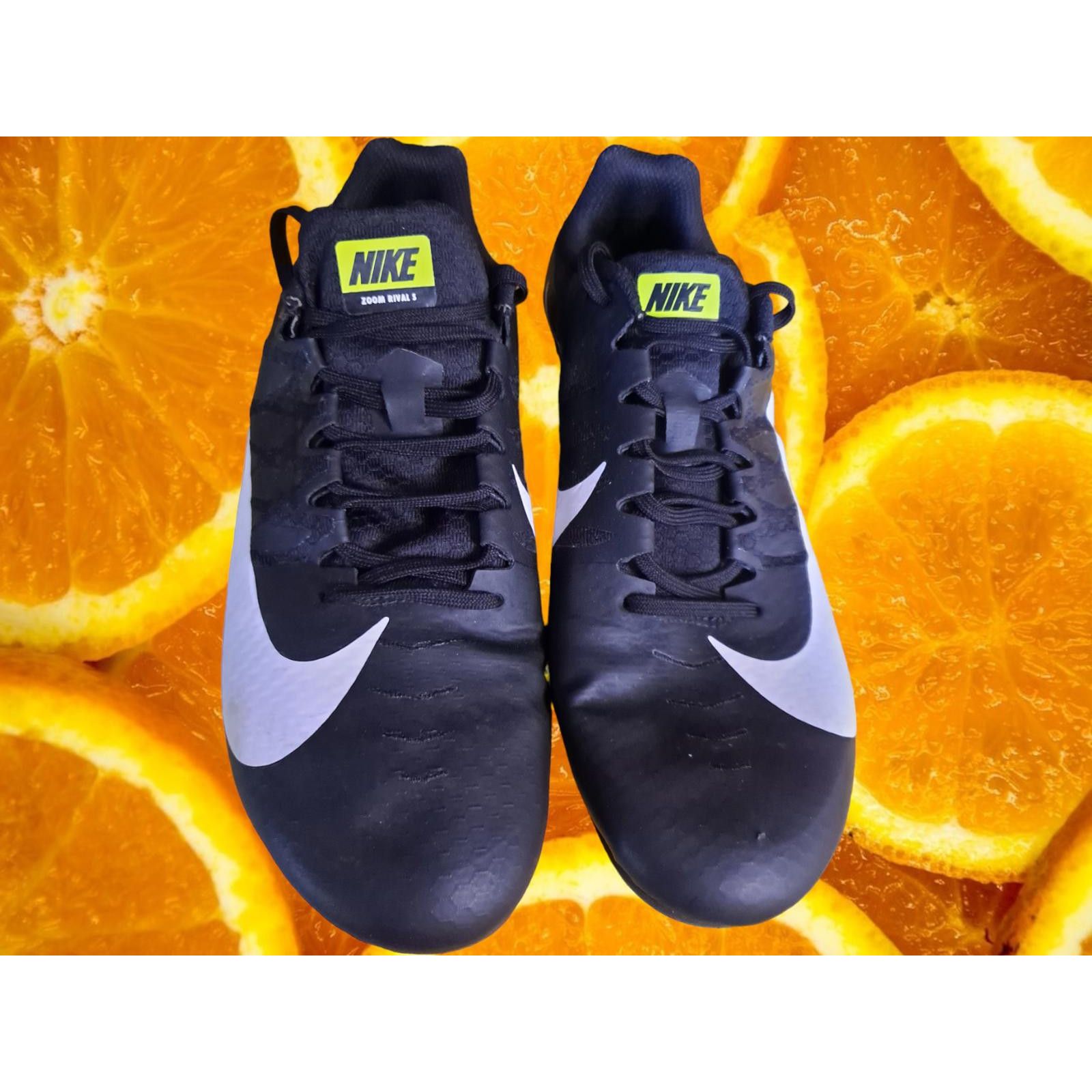 Nike Nike Racing Black with White Swoosh Cleats with Bag Size 9 Size ONE SIZE - 1 Thumbnail