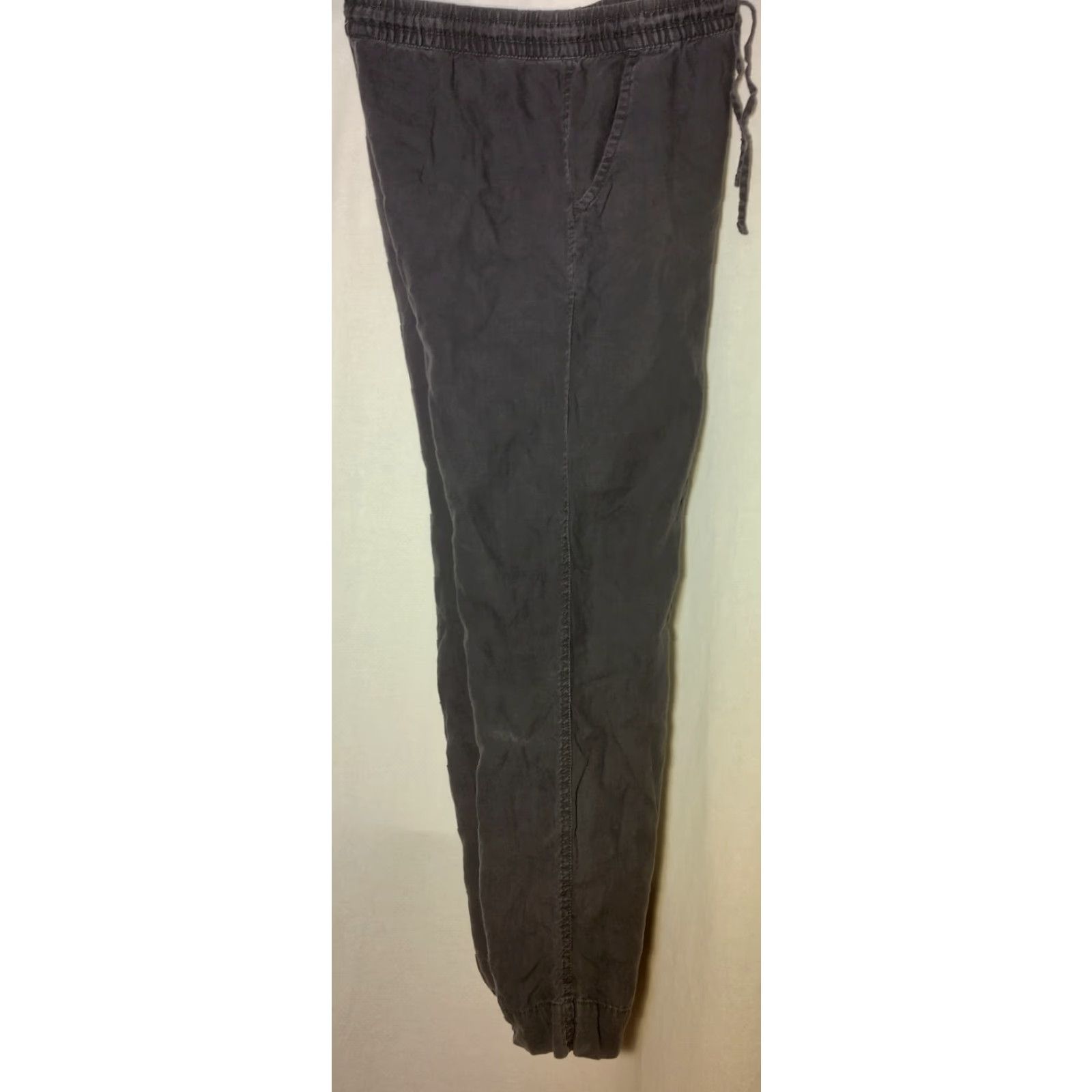 Vintage VINTAGE L.L. Bean Women's Pants Size 8 Linen Gray Straight Fit Casual Workwear Spring Summer Size 30" / US 8 / IT 44 - 4 Thumbnail