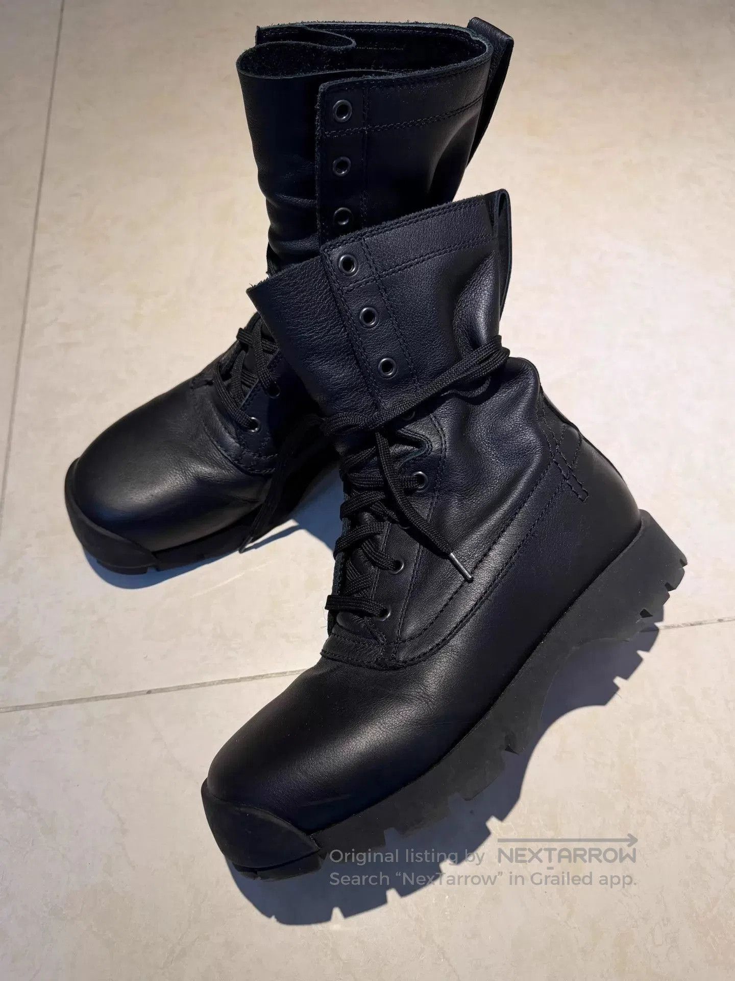 Jil Sander Black Leather Lace. Size US 7 / EU 40 - 1 Thumbnail