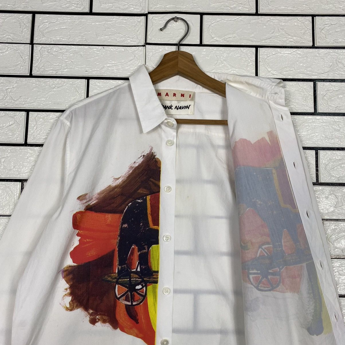 Marni 🔥BUTTON UPS MARNI X FRANK NAVIN OVER PRINT Size M / US 6-8 / IT 42-44 - 12 Thumbnail