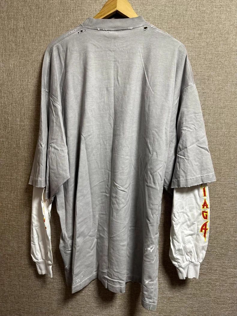 Balenciaga Balenciaga Band Lightning Logo Fake Two-Piece Long Sleeve Size US M / EU 48-50 / 2 - 2 Thumbnail