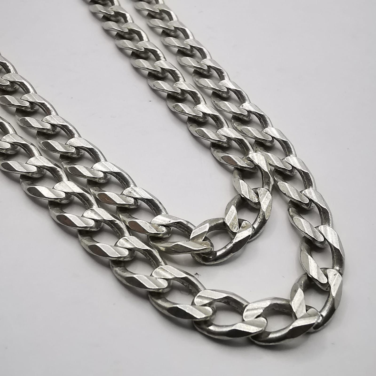 Sterling Silver Vintage Jewelry Chain, 925 Sterling Silver, Signed 25,22g Size ONE SIZE - 2 Thumbnail