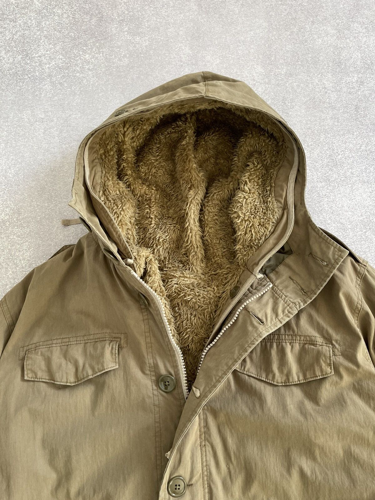 Gap Vintage GAP Military Fur Lined Fishtail Parka Jacket Coat Size US L / EU 52-54 / 3 - 7 Thumbnail