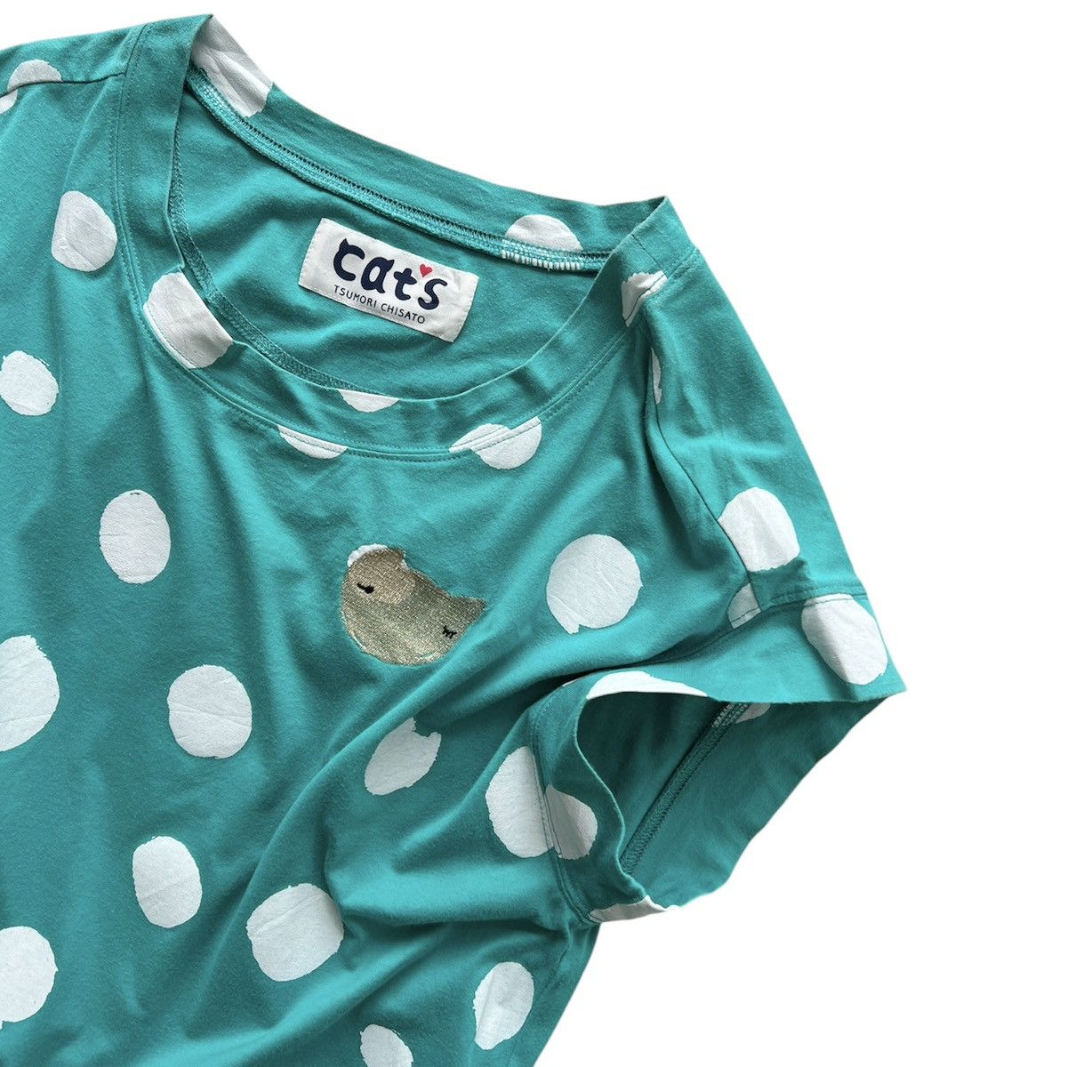 Issey Miyake × Tsumori Chisato Tsumori Chisato Polka-Dot Cats Dress Shirt Size M / US 6-8 / IT 42-44 - 2 Thumbnail