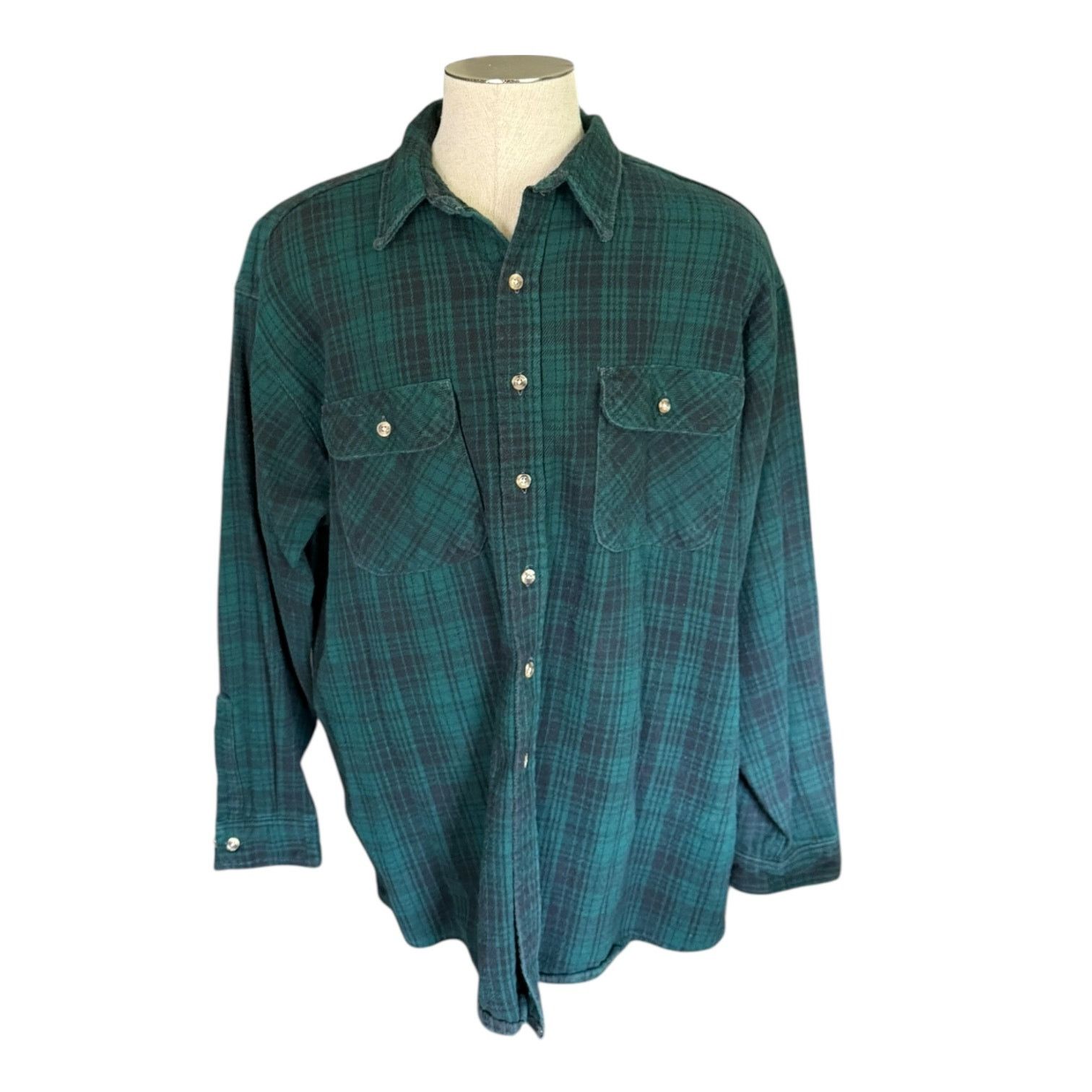 Other GreatLand Vintage Green Cotton Plaid Shacket Shirt Size XXL Size US XXL / EU 58 / 5 - 1 Thumbnail