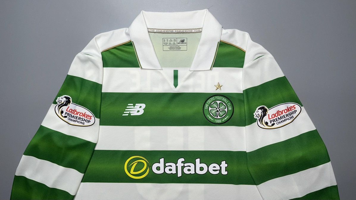 New Balance CELTIC NEW BALANCE 2016/2017 SOCCER HOME JERSEY #10 DEMBELE Size US XL / EU 56 / 4 - 3 Thumbnail