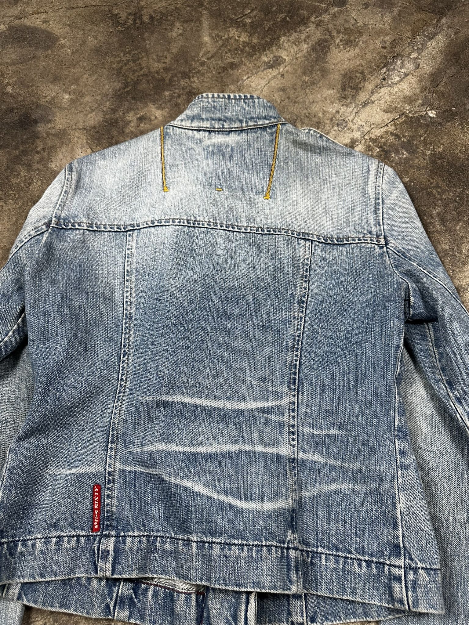 Miss Sixty 2000s Miss Sixty Avant Garde Faded Denim Boxy Y2k Jacket Size L / US 10 / IT 46 - 8 Thumbnail