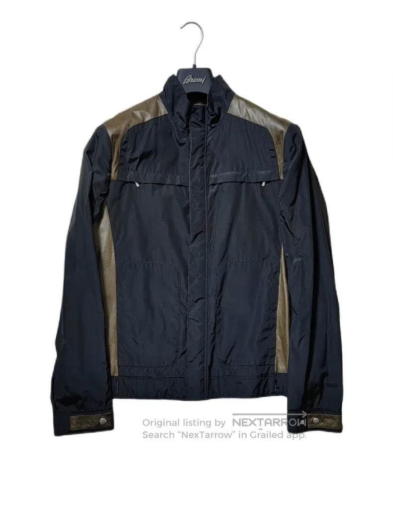 Brioni Brioni Leather-trimmed casual coat Size US L / EU 52-54 / 3 - 1 Thumbnail