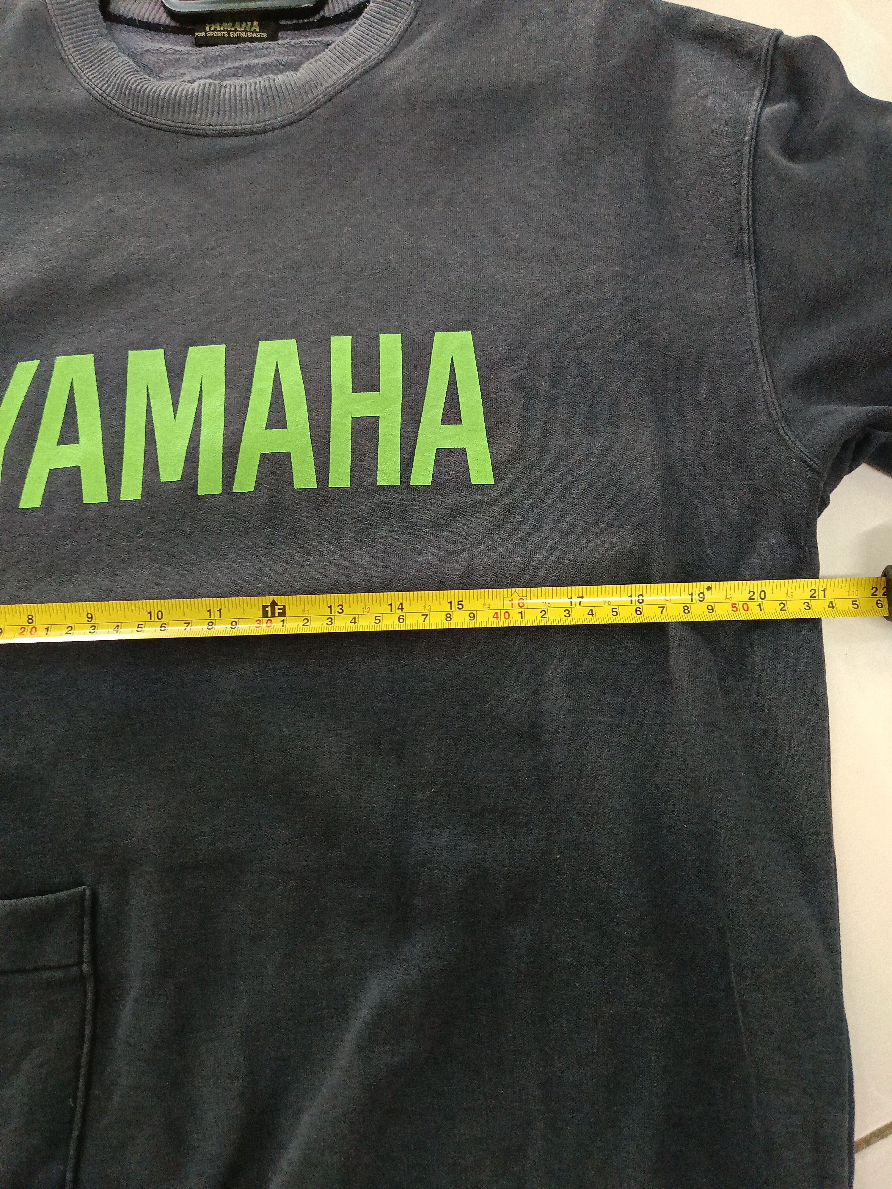 Vintage × Yamaha Vintage Yamaha Distressed Spell out Single pocket Sweater Size US M / EU 48-50 / 2 - 8 Thumbnail