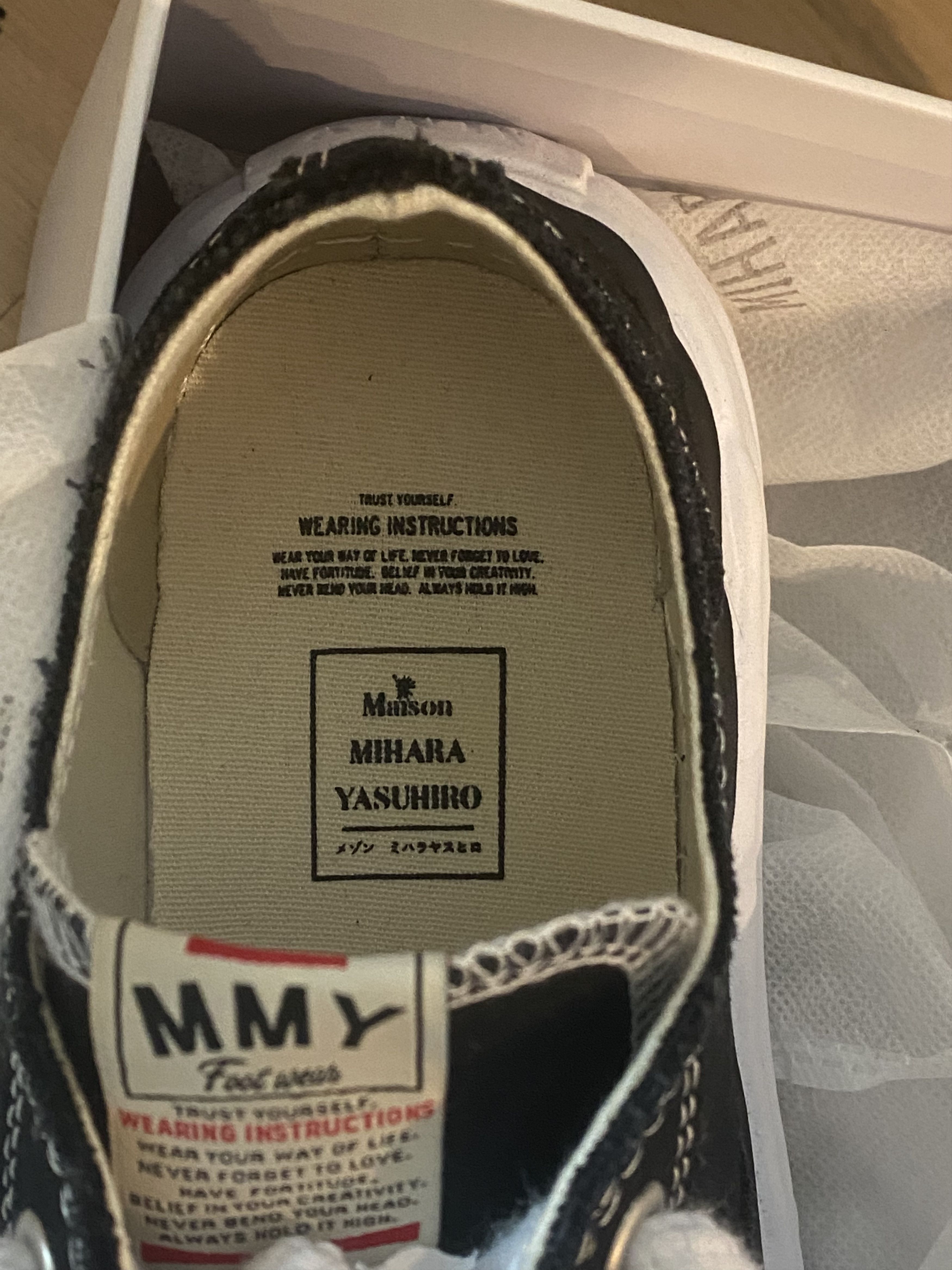 Maison MIHARA YASUHIRO Mihara Yasuhiro Peterson low black 41 og Size US 9 / EU 42 - 10 Thumbnail