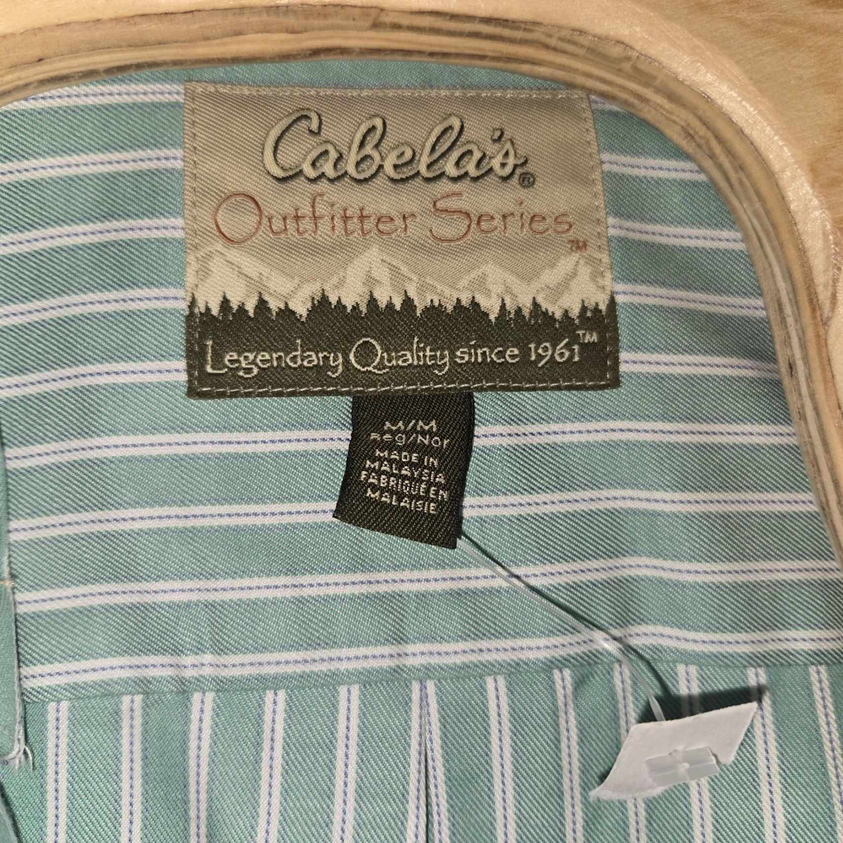 Vintage Cabela's Shirt Men M Flannel Plaid Long Sleeve Pockets Outdoor Camp NWOT Green Shirt Size US M / EU 48-50 / 2 - 6 Thumbnail