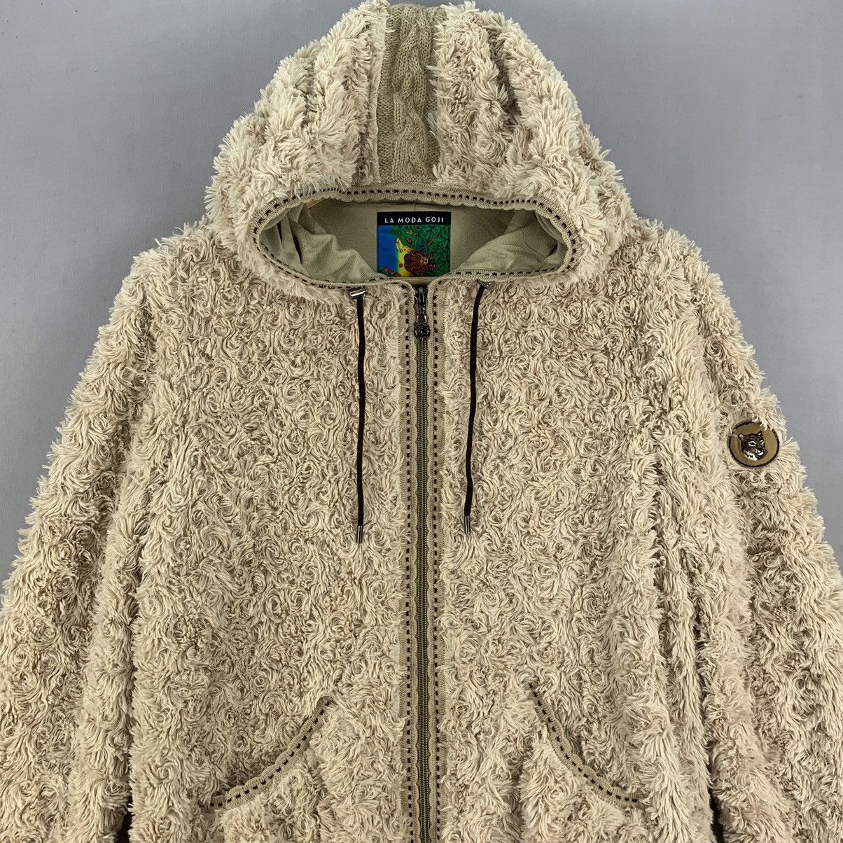 Japanese Brand Vintage Japan La Moda Goji Sherpa Zipper Jacket Size US M / EU 48-50 / 2 - 4 Thumbnail