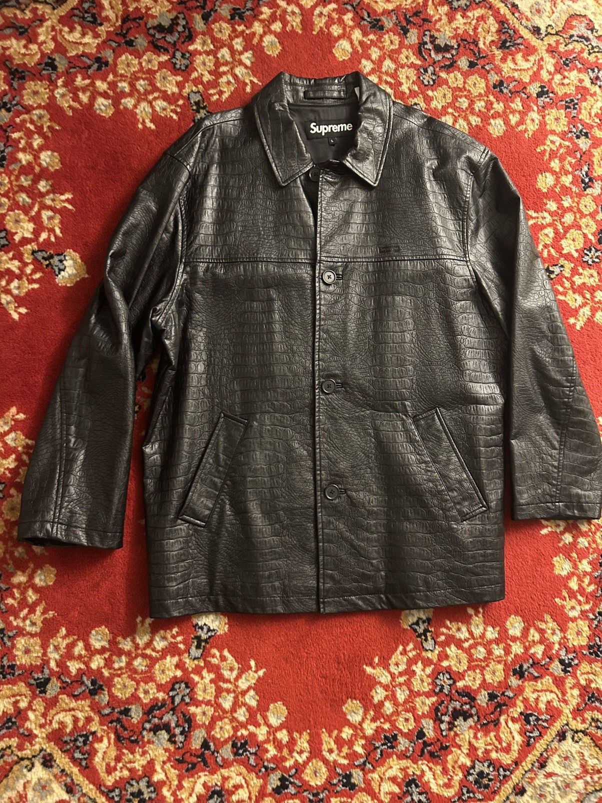 Supreme Supreme faux croc car coat ss22 | Grailed