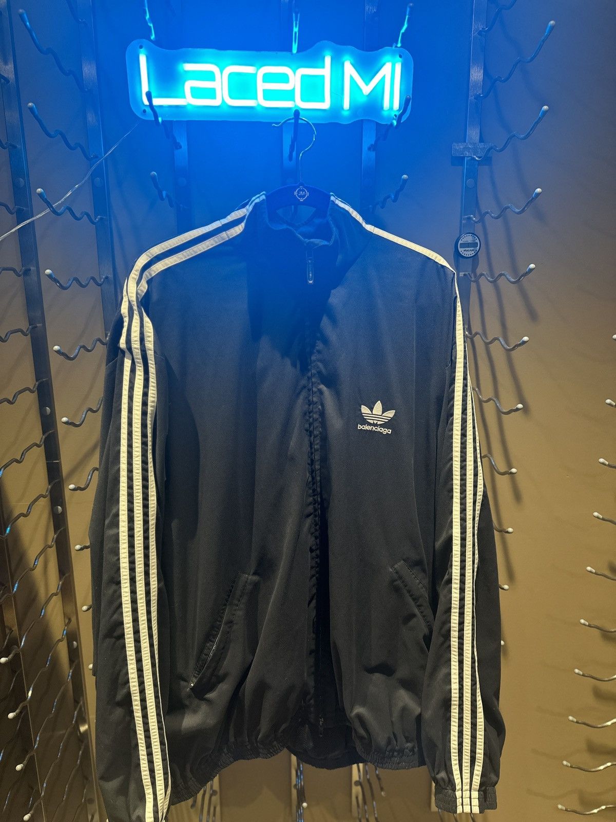 image of Balenciaga X Adidas Jacket in Black, Men's (Size XL)