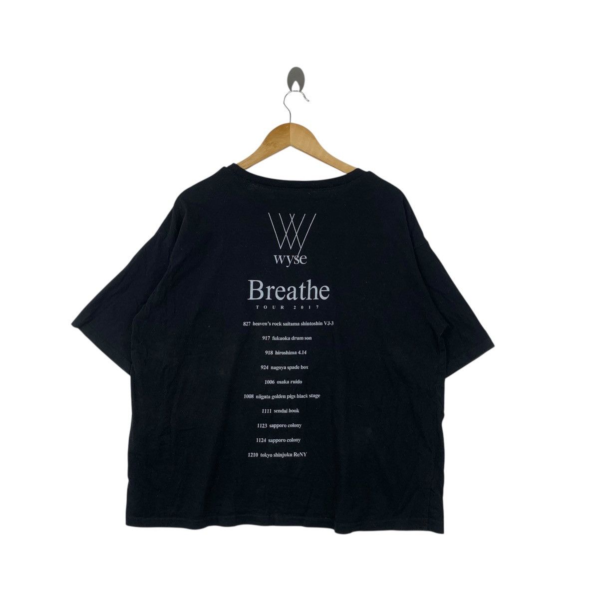 Band Tees WYSE JAPAN BAND Breathe 2017 Tour Rock Promo Tee Shirt Top Size XL / US 12-14 / IT 48-50 - 6 Thumbnail