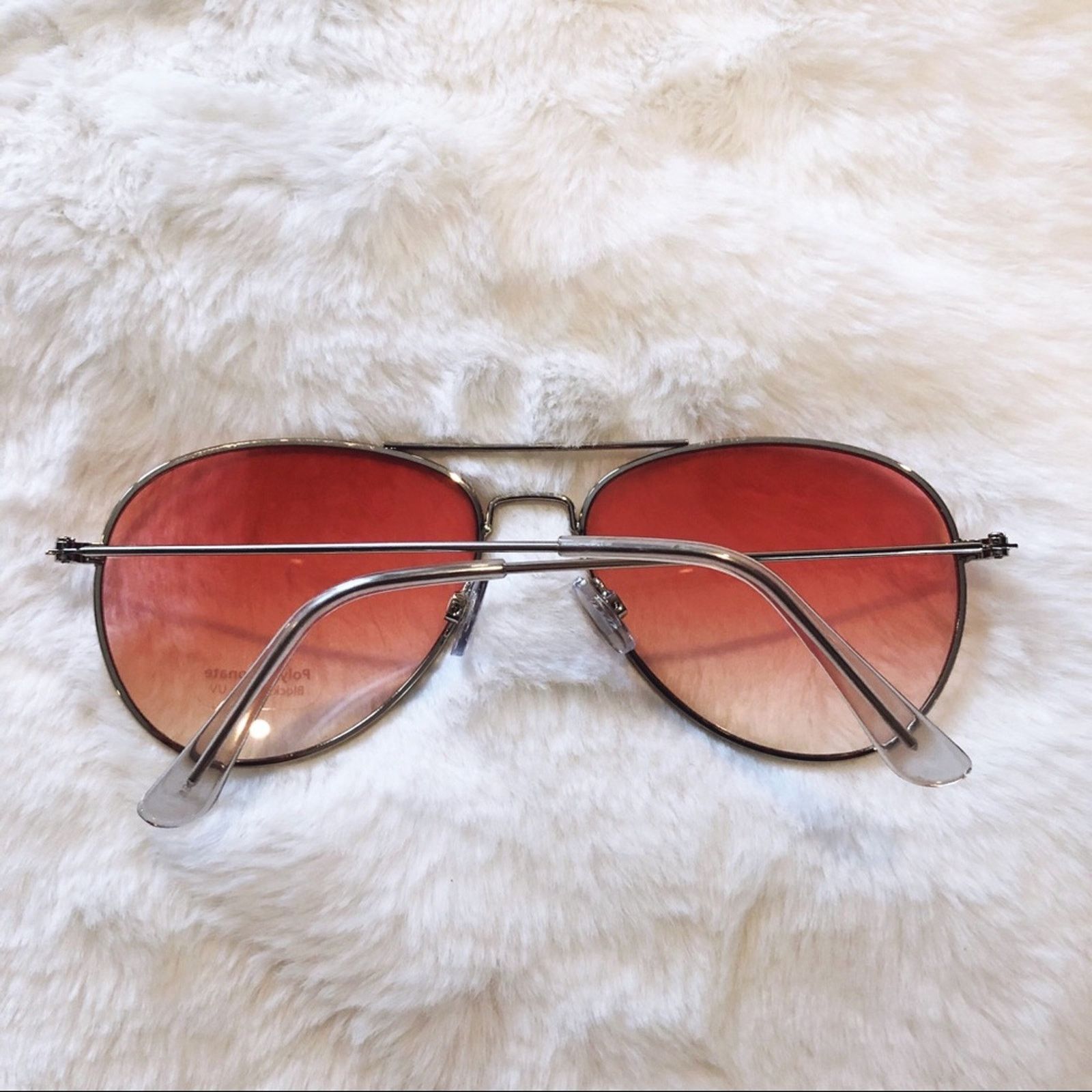 Other Rosalia Light Pink Full Rim Aviator Sunglasses Size ONE SIZE - 7 Thumbnail
