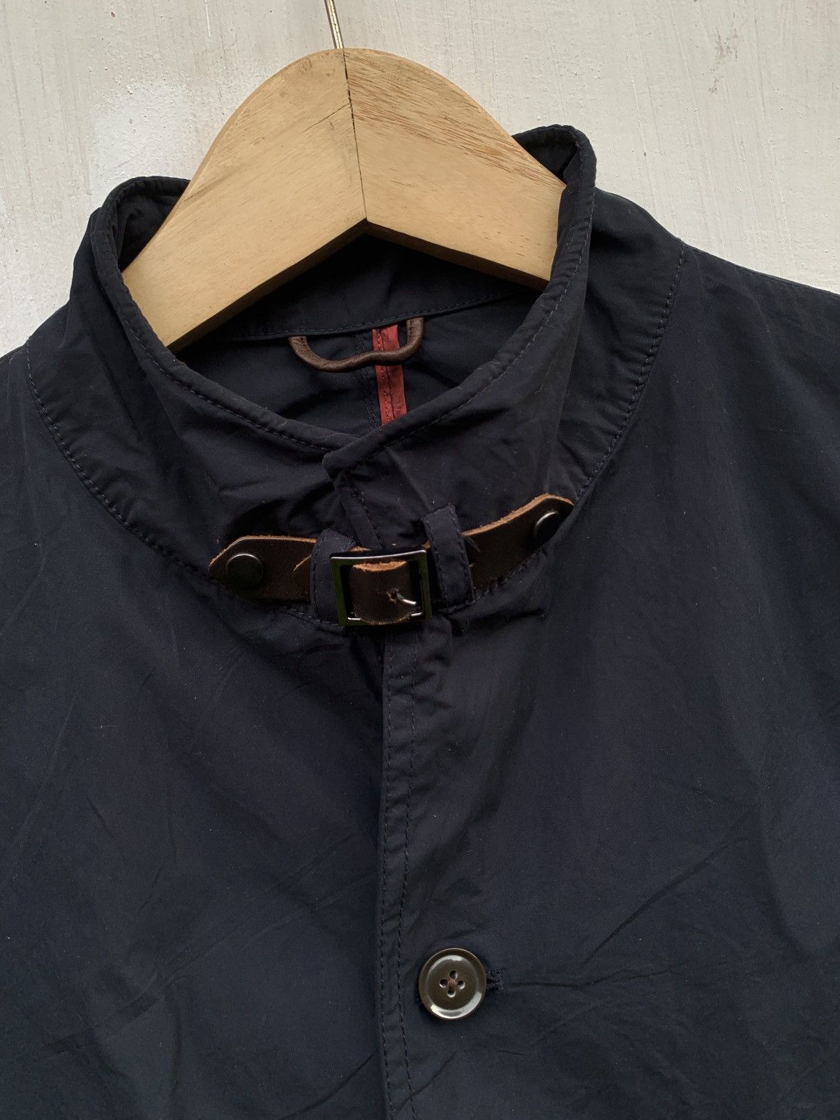 Japanese Brand Nicole club monsieur neck strap leather jacket Size US M / EU 48-50 / 2 - 3 Thumbnail