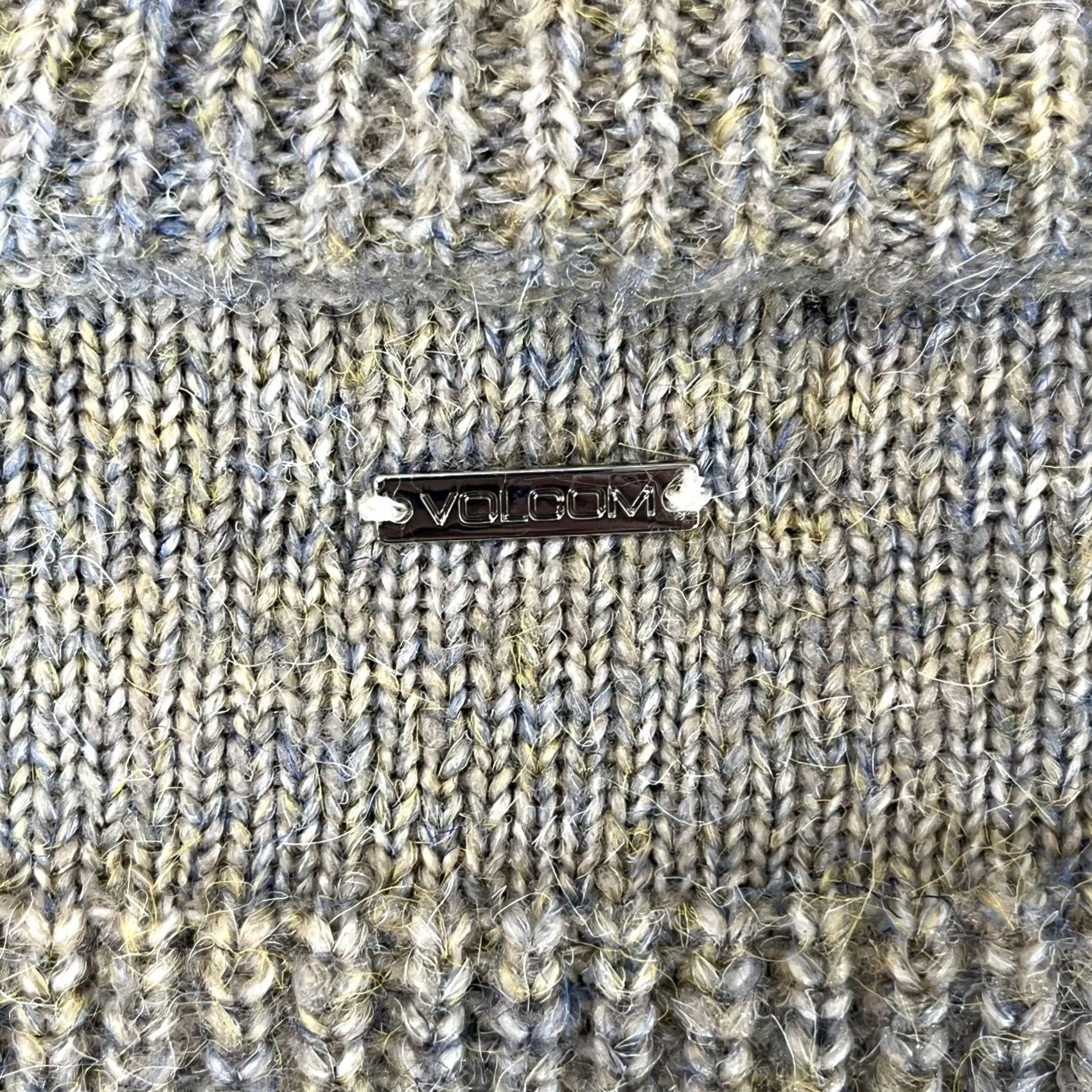 Volcom VOLCOM Sweater Womens XL Gray Blue Striped Knit Crewneck Pullover Size XL / US 12-14 / IT 48-50 - 5 Thumbnail