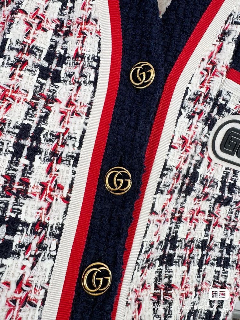 Gucci Gucci Woven Jacket with Red and Navy Accents-2505 Size M / US 6-8 / IT 42-44 - 6 Thumbnail