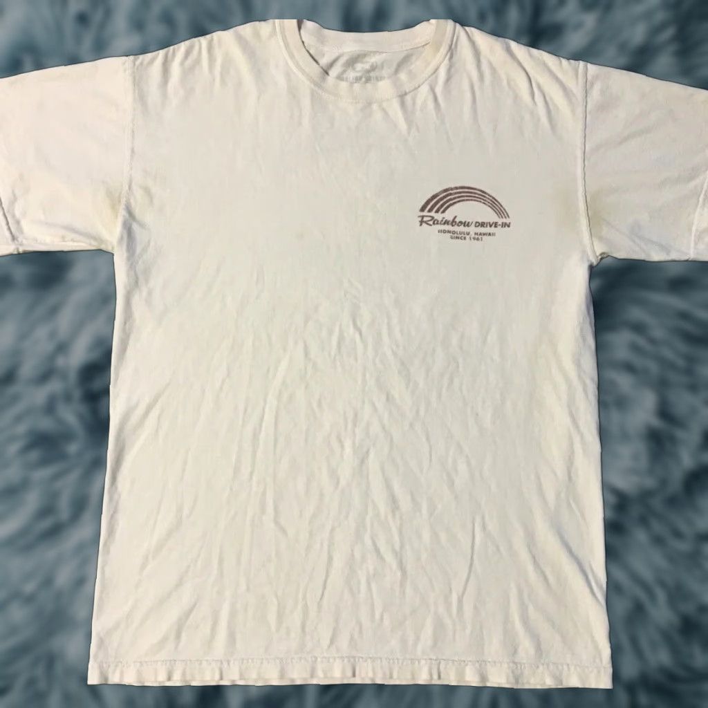 Rainbow Hawaii Rainbow Drive In Faded Shirt M USA Beach Flower Surf Skate Grunge Vtg TC Size US M / EU 48-50 / 2 - 1 Thumbnail