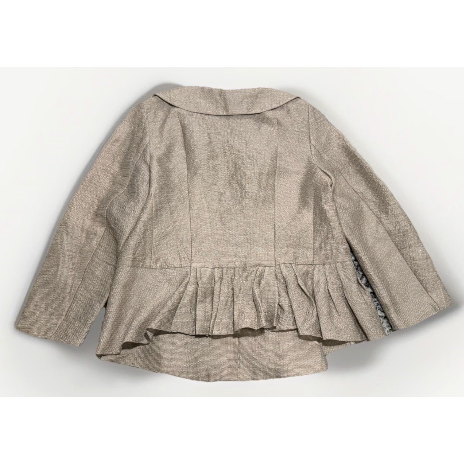 Marni Marni Gray Linen Blend Blazer Jacket Women's Size 4 US Short زip Up Made in Italy Size S / US 4 / IT 40 - 6 Thumbnail