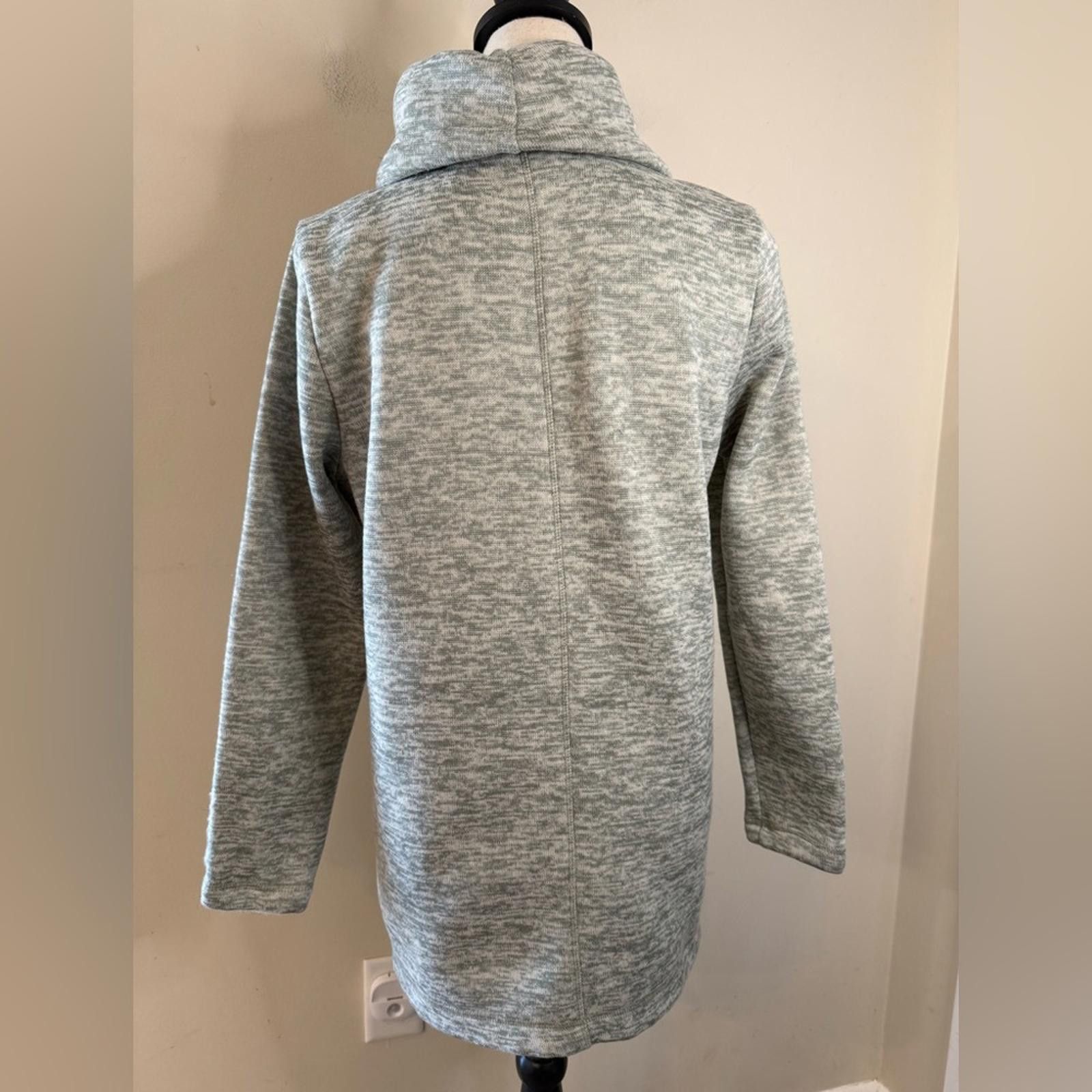Lands' End Land’s End turtleneck fleece lined gray sweatshirt SZ M Size M / US 6-8 / IT 42-44 - 4 Thumbnail